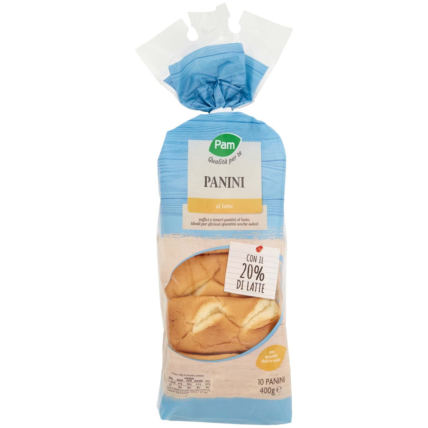 PAM PANORAMA Panini al Latte 400g (40g x 10) – immagine 3