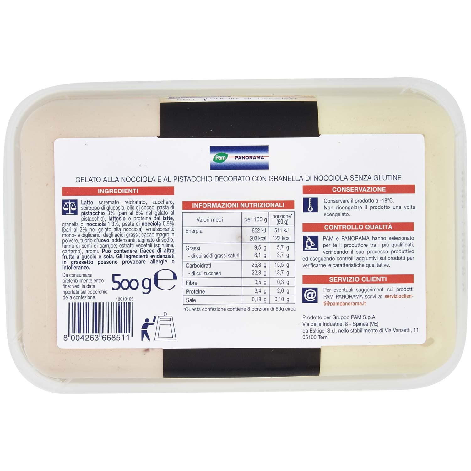 PAM PANORAMA Gelato alla Nocciola e Pistacchio 500 g – immagine 5