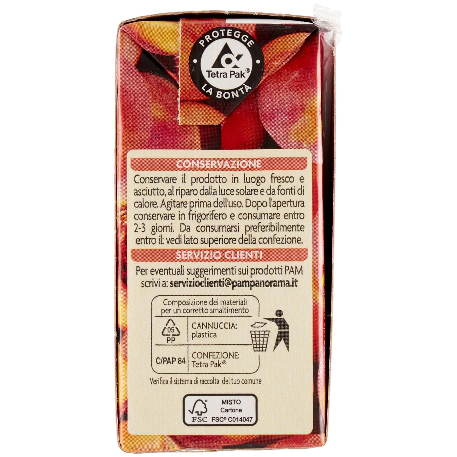 PAM PANORAMA Succo e Polpa di Pesca 600 ml (200ml x 3) – immagine 6