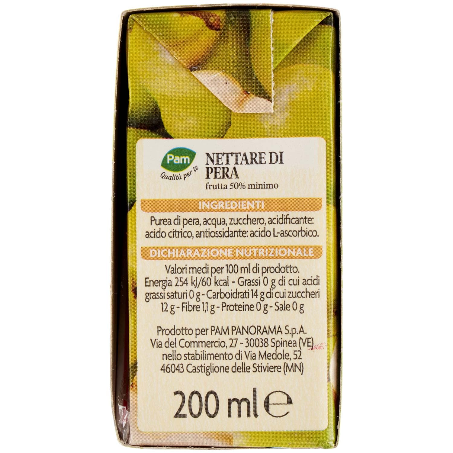 PAM PANORAMA Succo e Polpa di Pera 600 ml (200ml x 3) – immagine 4