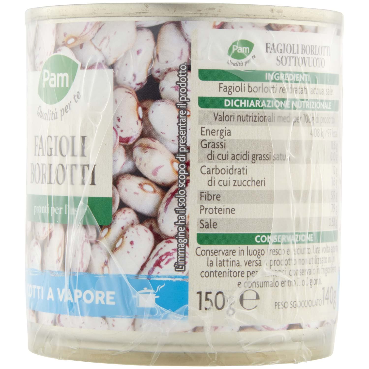 PAM PANORAMA Fagioli Borlotti 150g x 3 – immagine 4