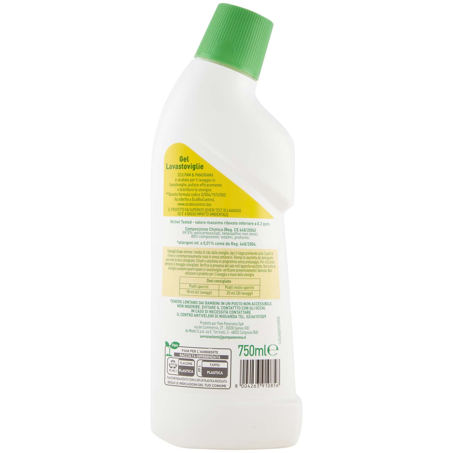ECO Gel Lavastoviglie profumo limone 750 ml – immagine 5