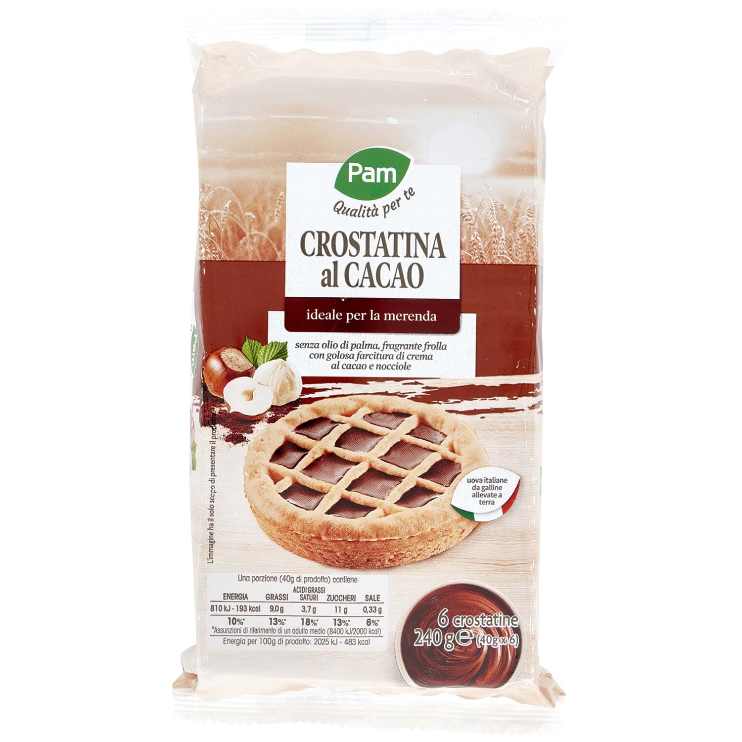 PAM PANORAMA Crostatina al cacao 240g (40g x 6) – immagine 3