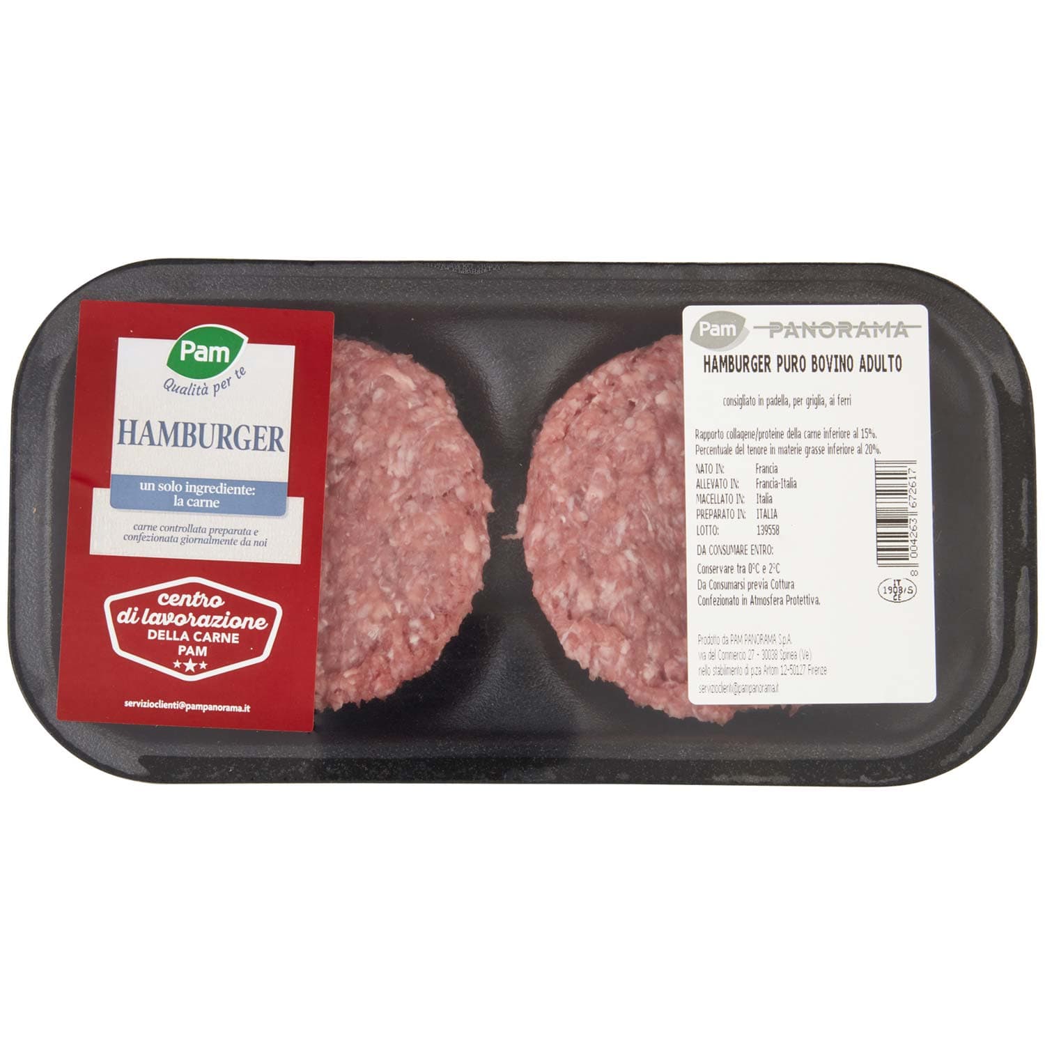 PAM Qualità per te Hamburger Puro Bovino Adulto 200 g – immagine 3