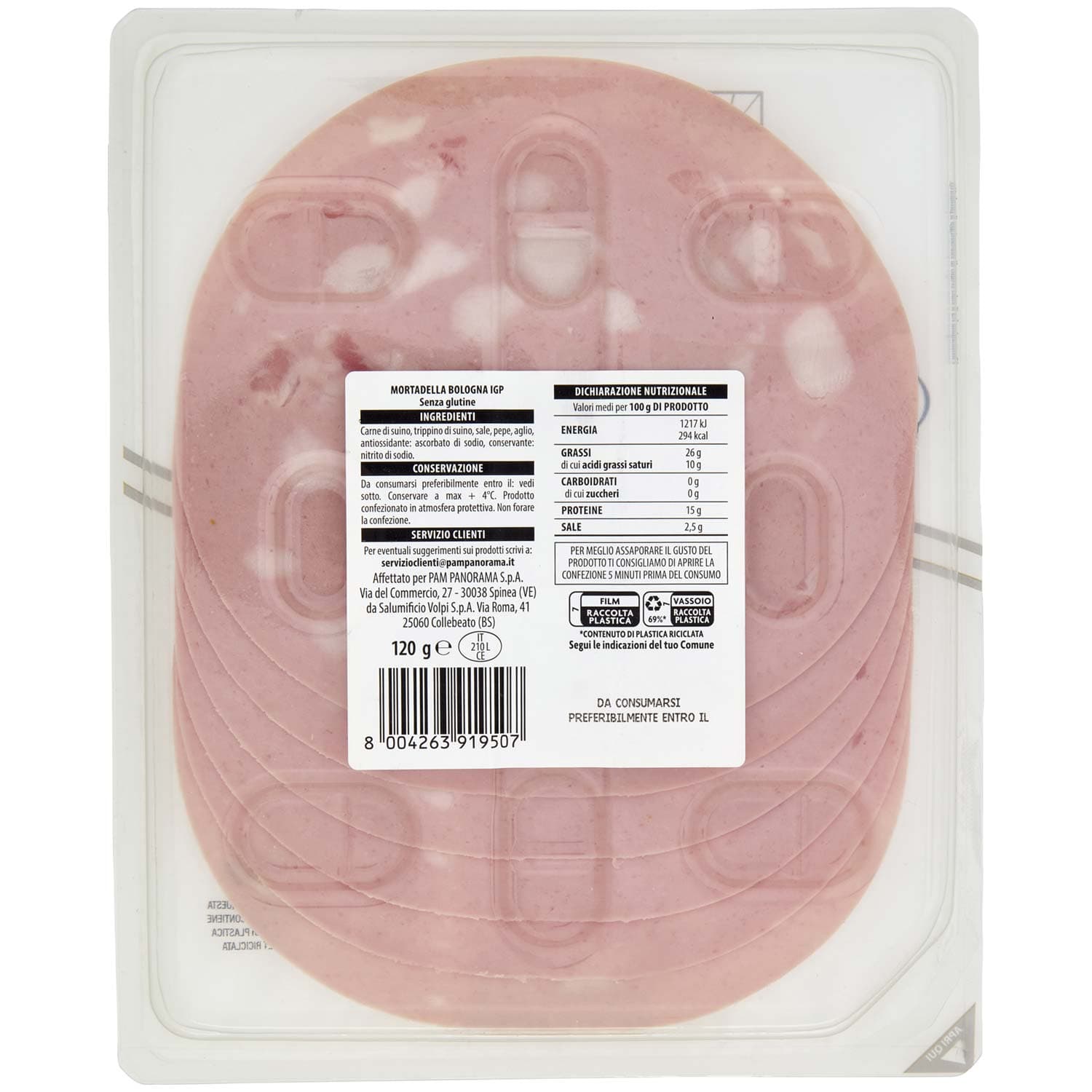 TESORI DELL'ARCA mortadella Bologna IGP 120 g – immagine 5