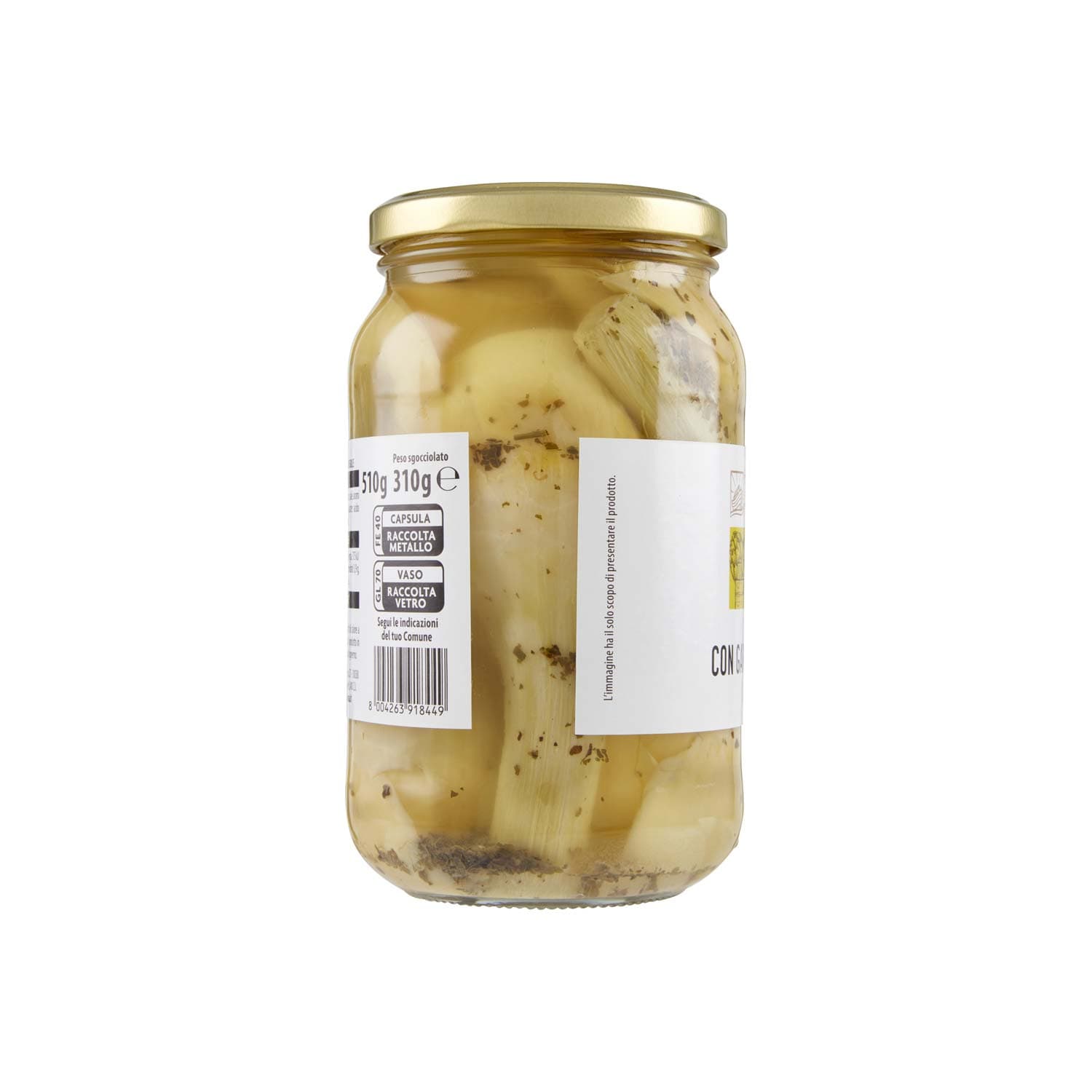 TESORI DELL'ARCA Carciofi con Gambo alla Romana Sottolio 510 g – immagine 4