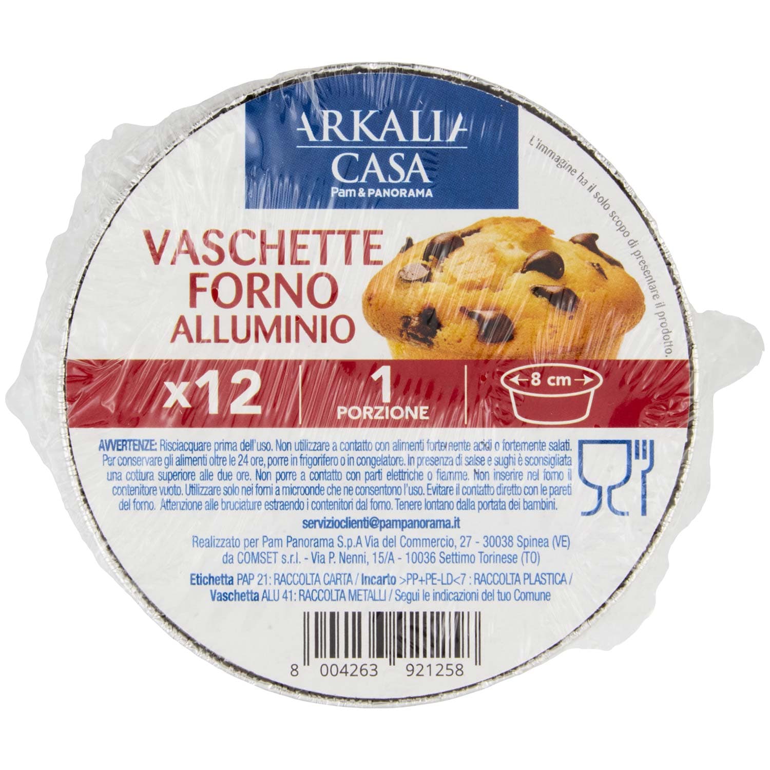 ARKALIA CASA Vaschette Forno Alluminio 8 cm 1 Porzione 12 pz – immagine 3