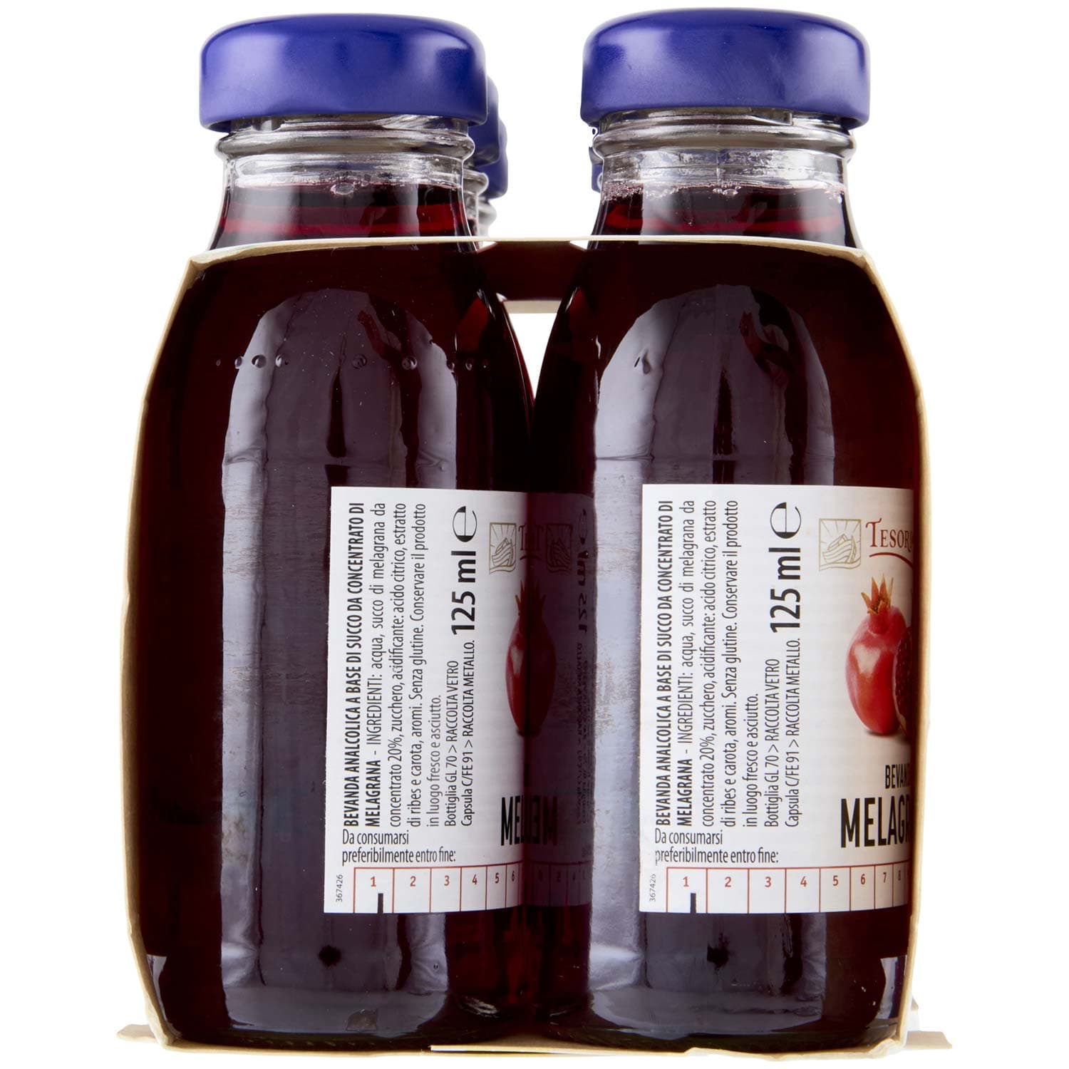 TESORI DELL'ARCA Bevanda Melagrana 6 x 125 ml – immagine 4