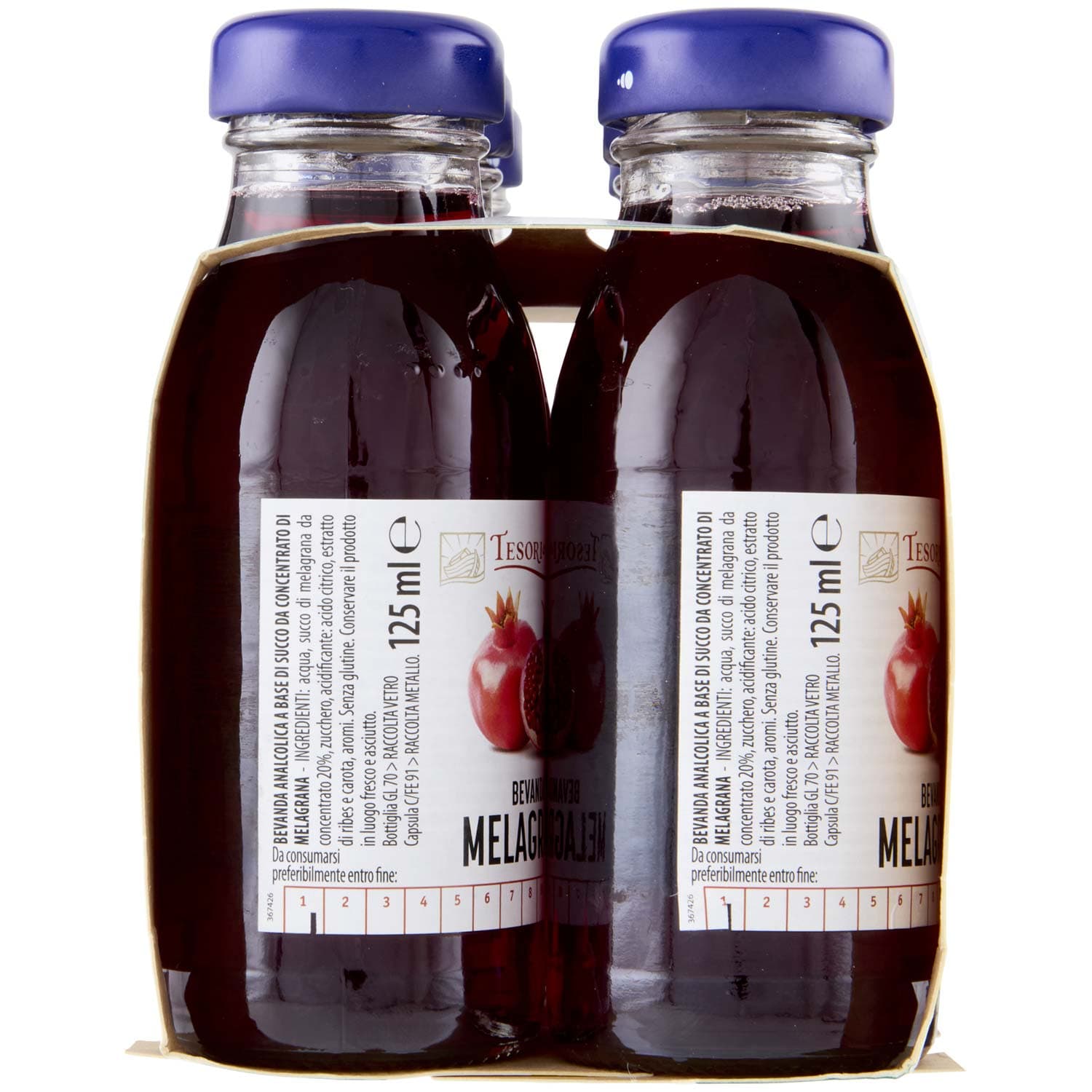 TESORI DELL'ARCA Bevanda Melagrana 6 x 125 ml – immagine 6
