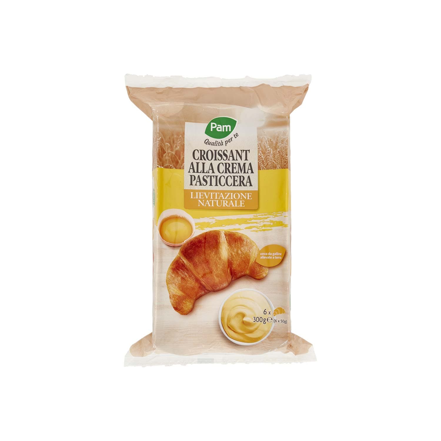 PAM Qualità per te Croissant alla Crema Pasticcera 6 x 50 g – immagine 3