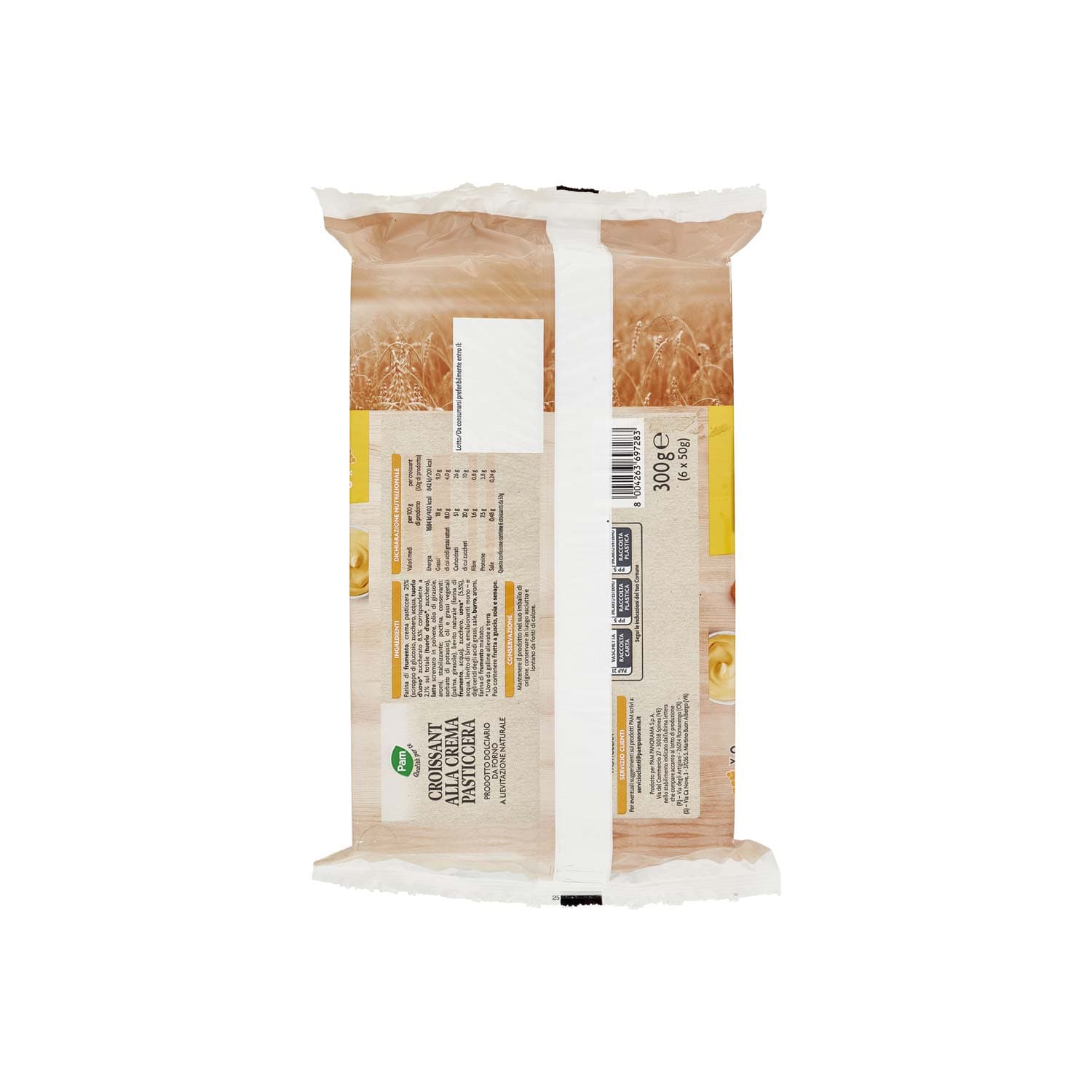 PAM Qualità per te Croissant alla Crema Pasticcera 6 x 50 g – immagine 5