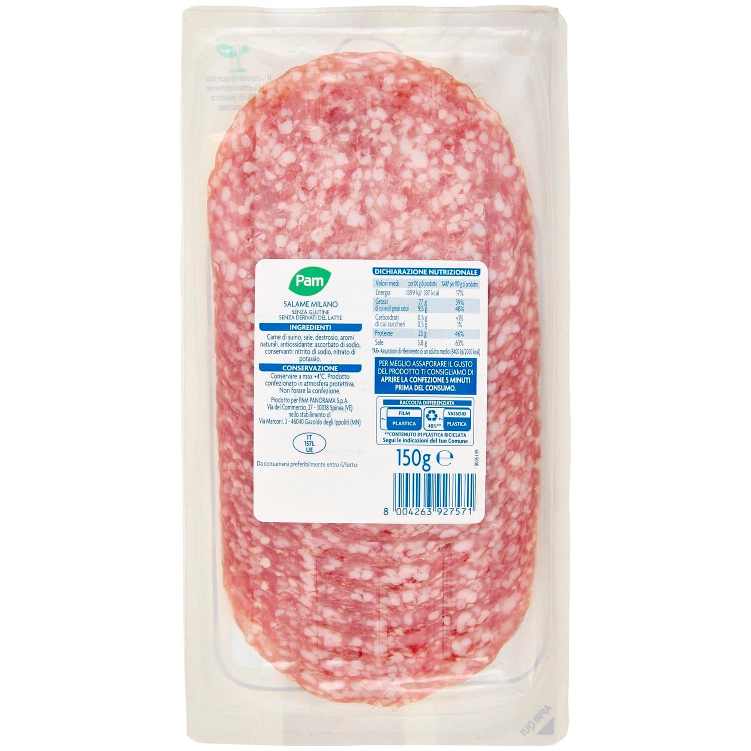 PAM gli Affettati Salame Milano 150 g – immagine 5