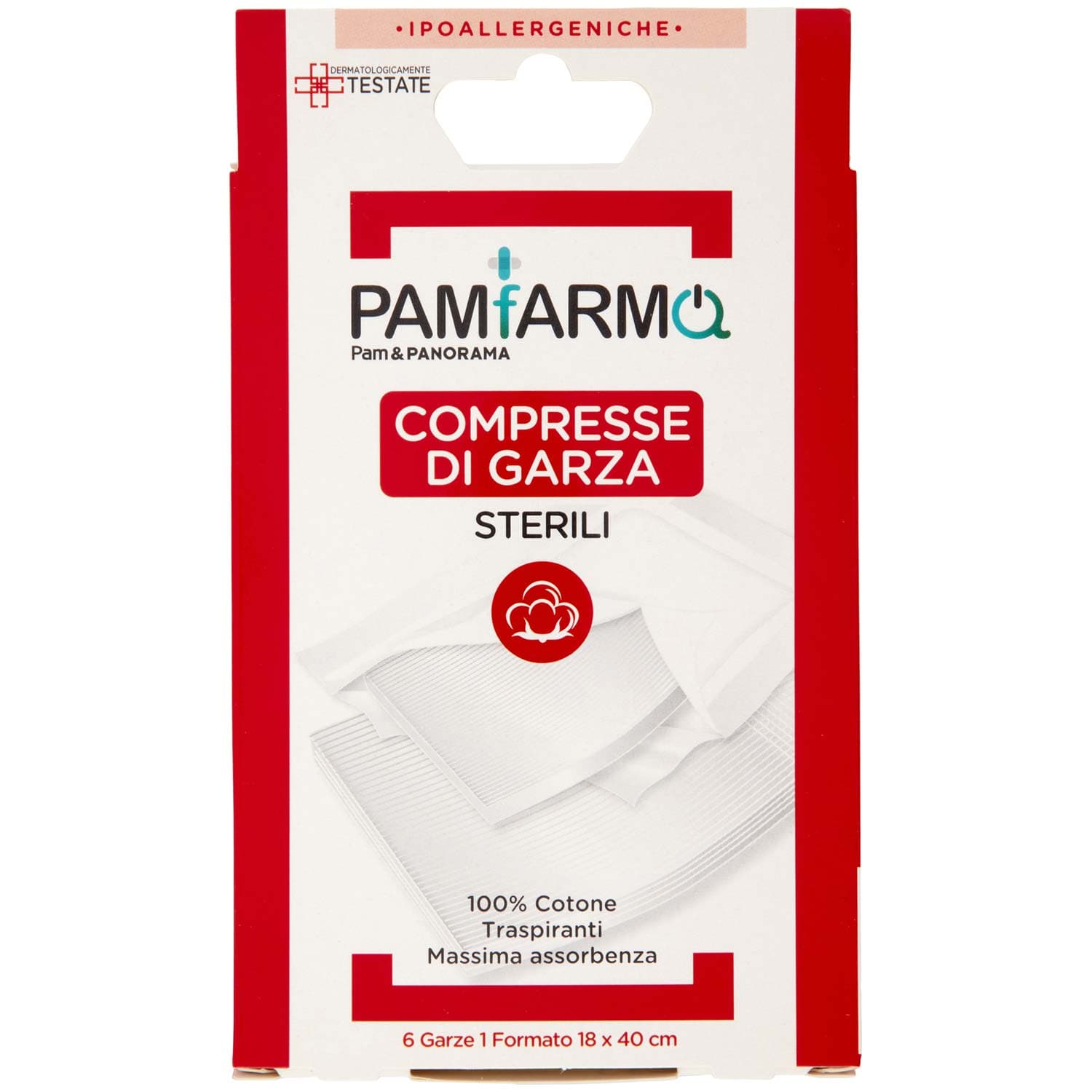PAM PANORAMA Compresse di Garza 1 Formato 6 pz – immagine 3