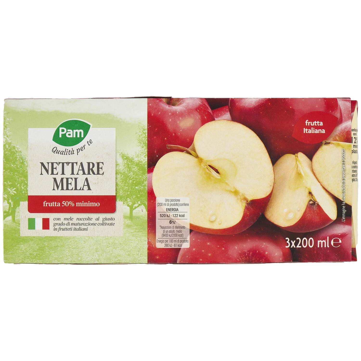 PAM Qualità per te Nettare Mela 3 x 200 ml – immagine 3