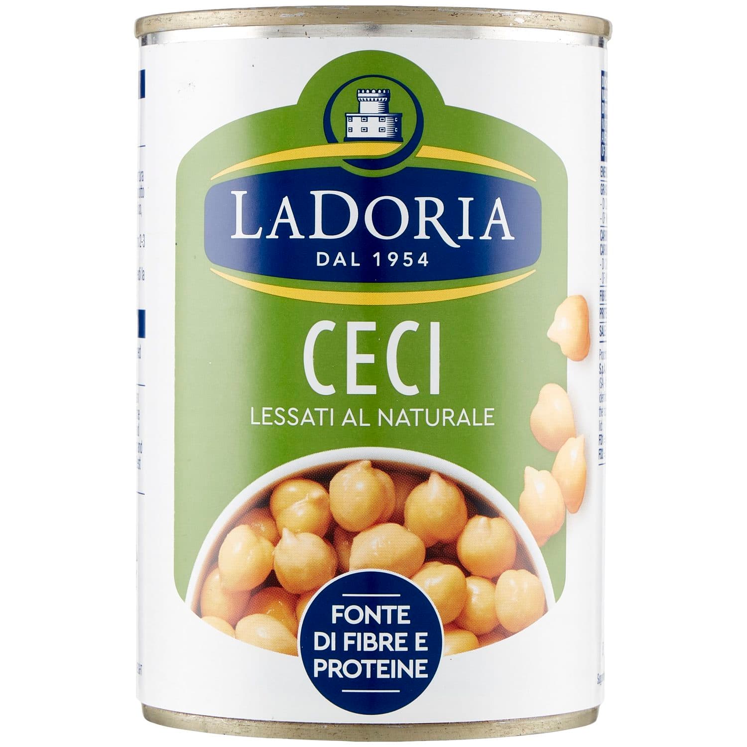 Ceci lessati al naturale La Doria 400 g 240 g – immagine 3