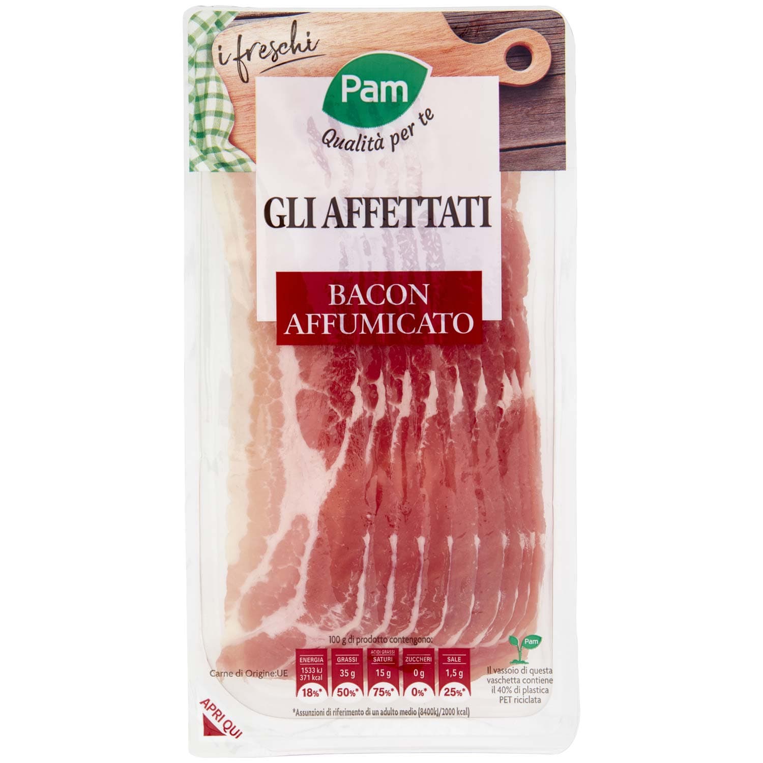 PAM Qualità per te gli Affettati Bacon Affumicato 150 g – immagine 3
