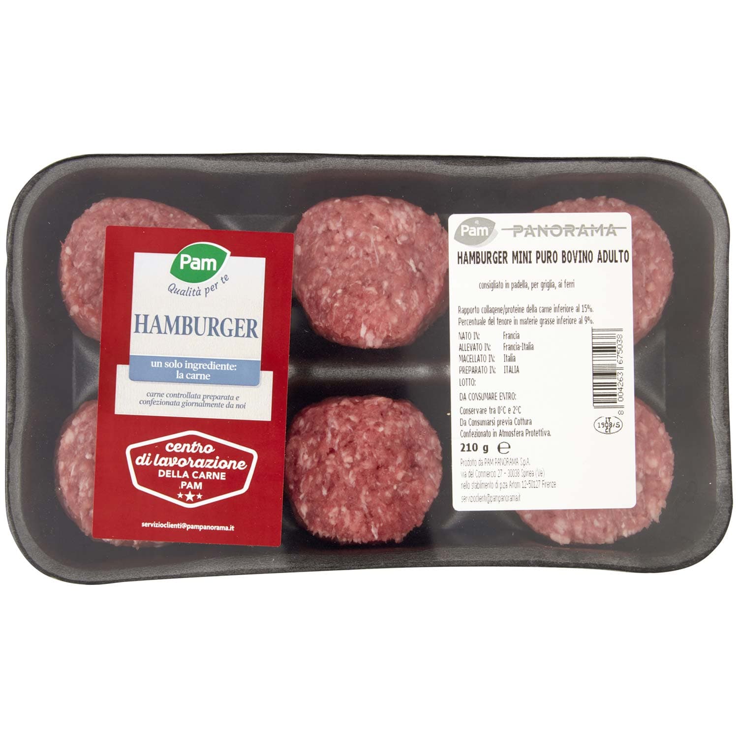 PAM Qualità per te Hamburger Mini Puro Bovino Adulto 210 g – immagine 3