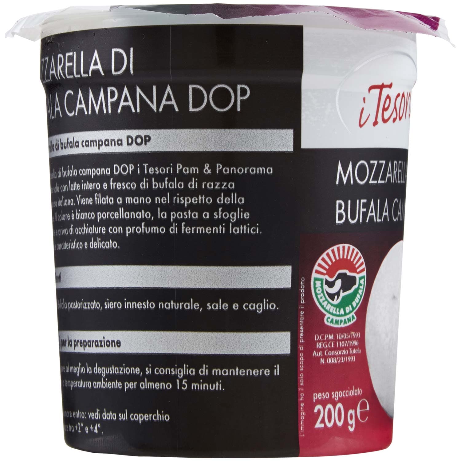 I TESORI Mozzarella di Bufala Campana DOP 200 g – immagine 4