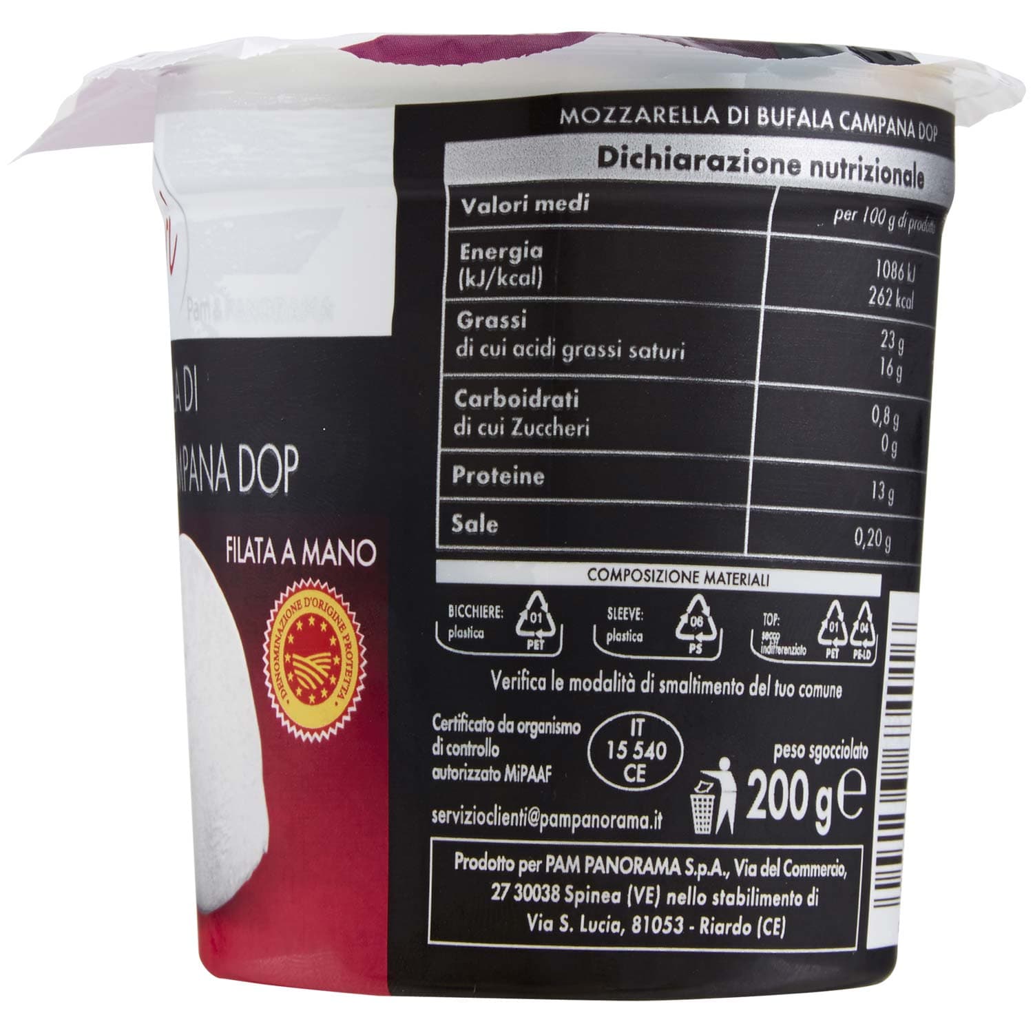 I TESORI Mozzarella di Bufala Campana DOP 200 g – immagine 6