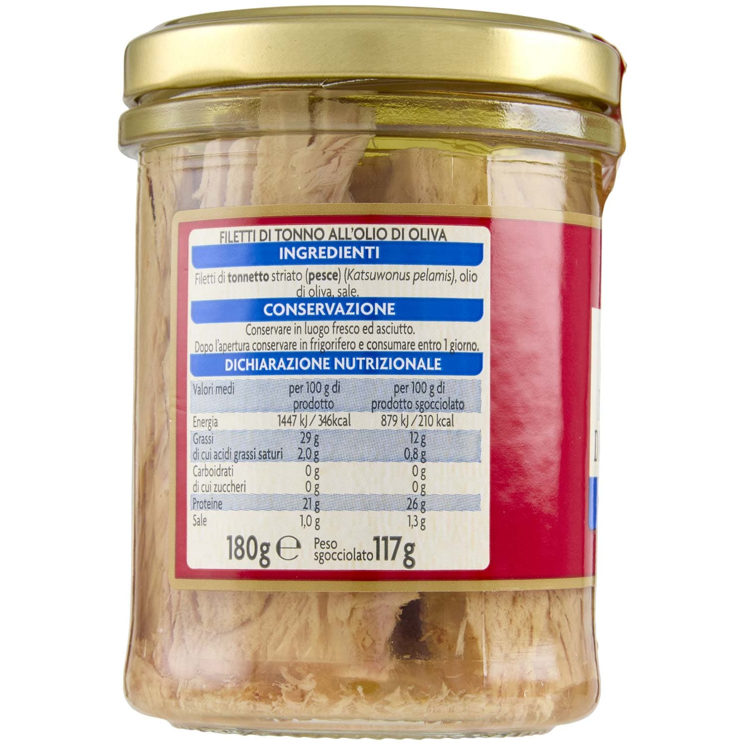 PAM Filetti di Tonno all'Olio di Oliva 180 g – immagine 4