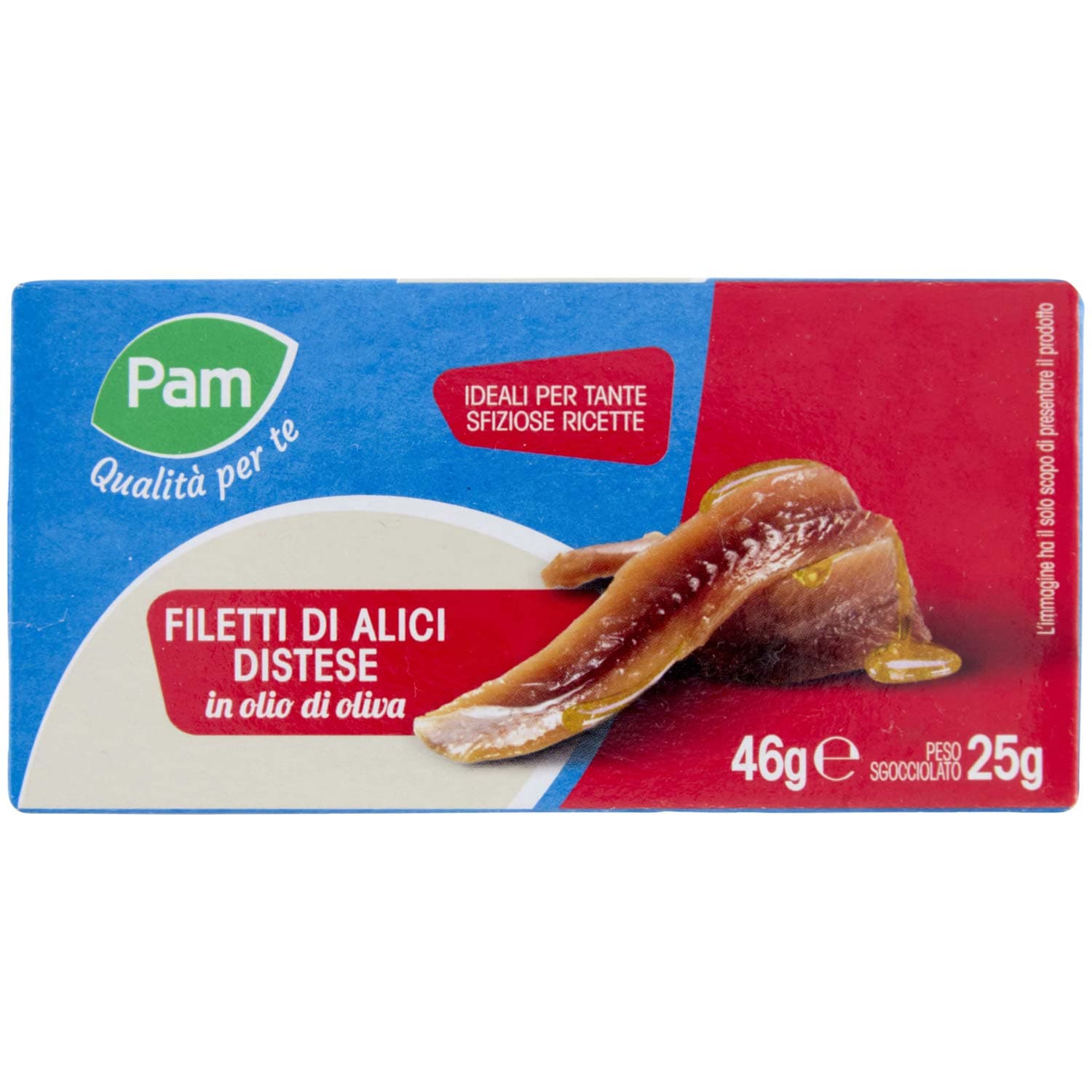 PAM Qualità per te Filetti di Alici Distese in olio di oliva 46 g – immagine 3