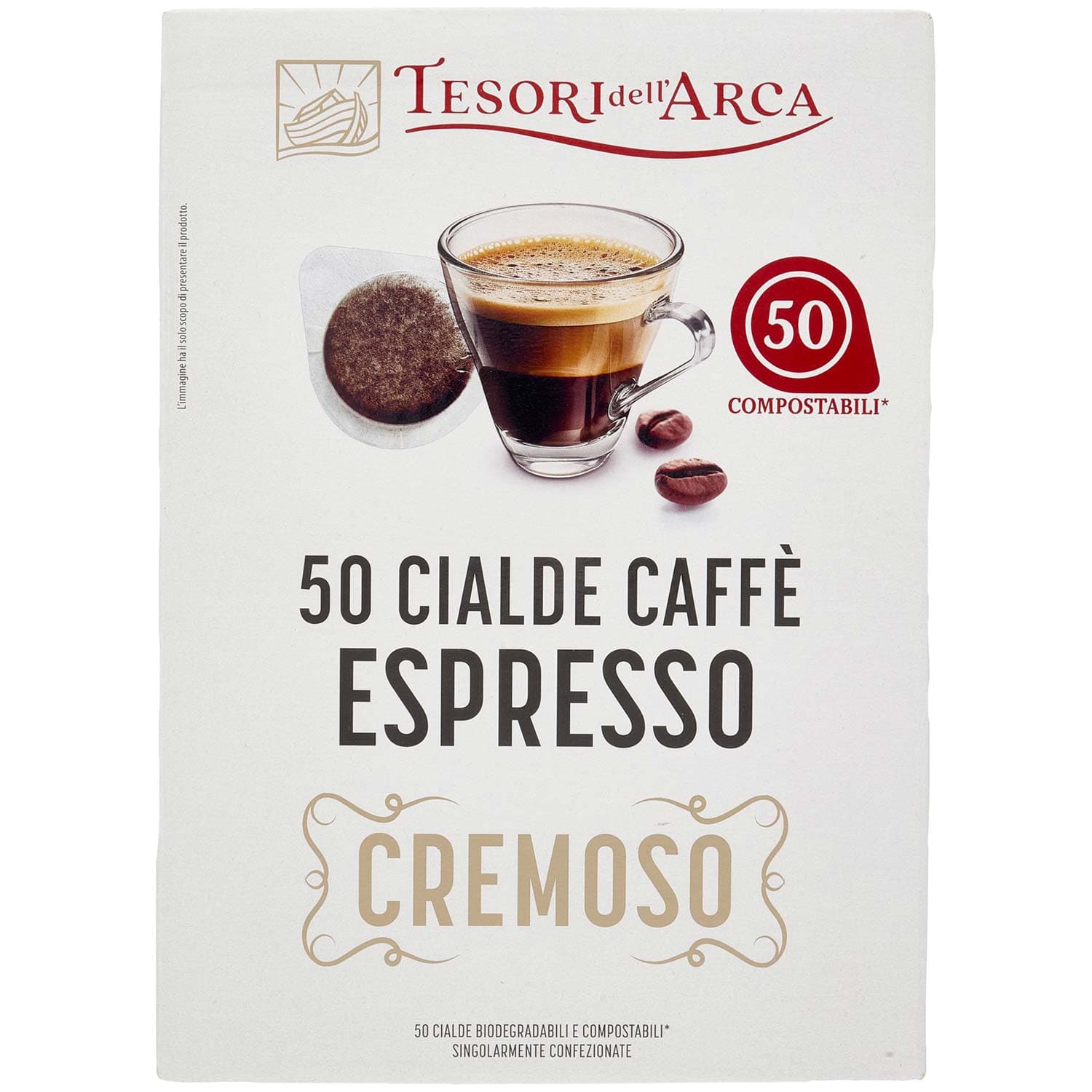 TESORI DELL'ARCA 50 Cialde Caffè Espresso Cremoso 50 x 7,2 g – immagine 3