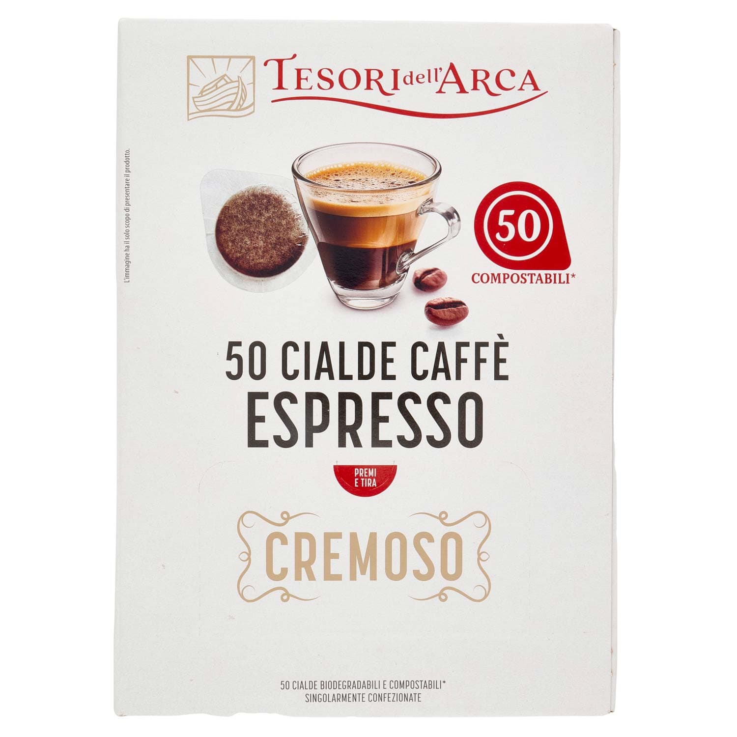 TESORI DELL'ARCA 50 Cialde Caffè Espresso Cremoso 50 x 7,2 g – immagine 5