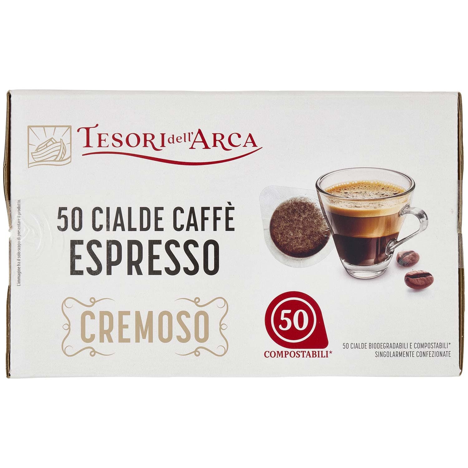 TESORI DELL'ARCA 50 Cialde Caffè Espresso Cremoso 50 x 7,2 g – immagine 8