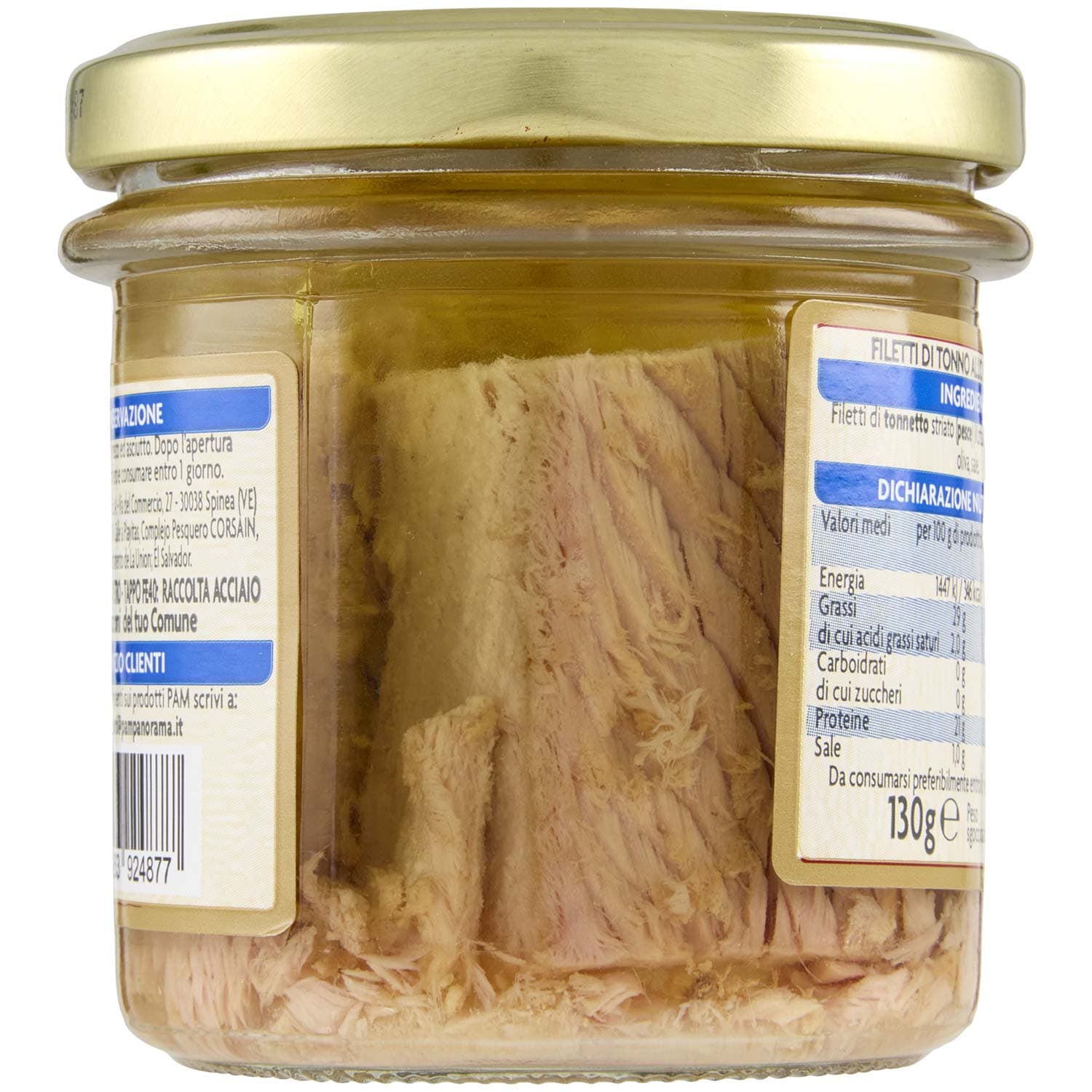 PAM Filetti di Tonno all'Olio di Oliva 130 g – immagine 5