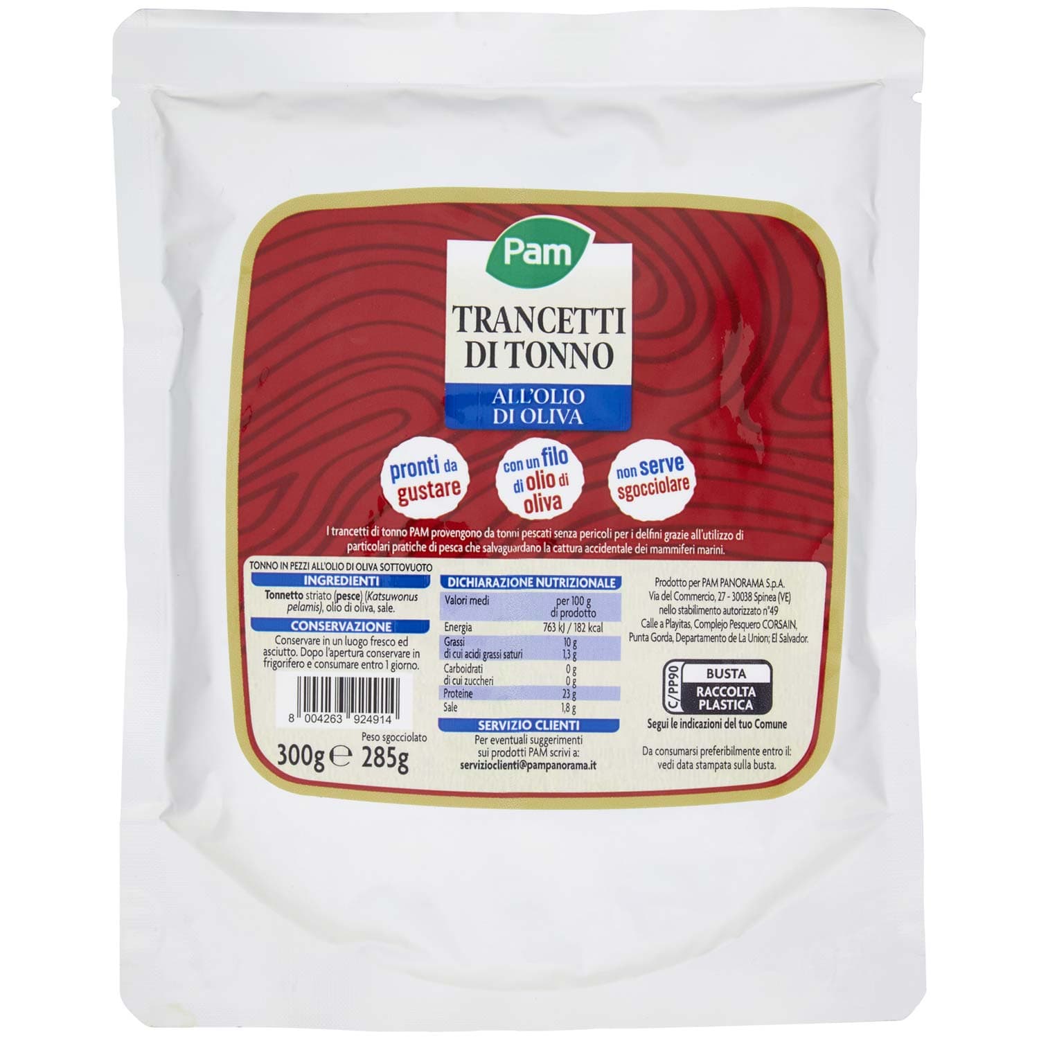 PAM Trancetti di Tonno all'Olio di Oliva 300 g – immagine 3