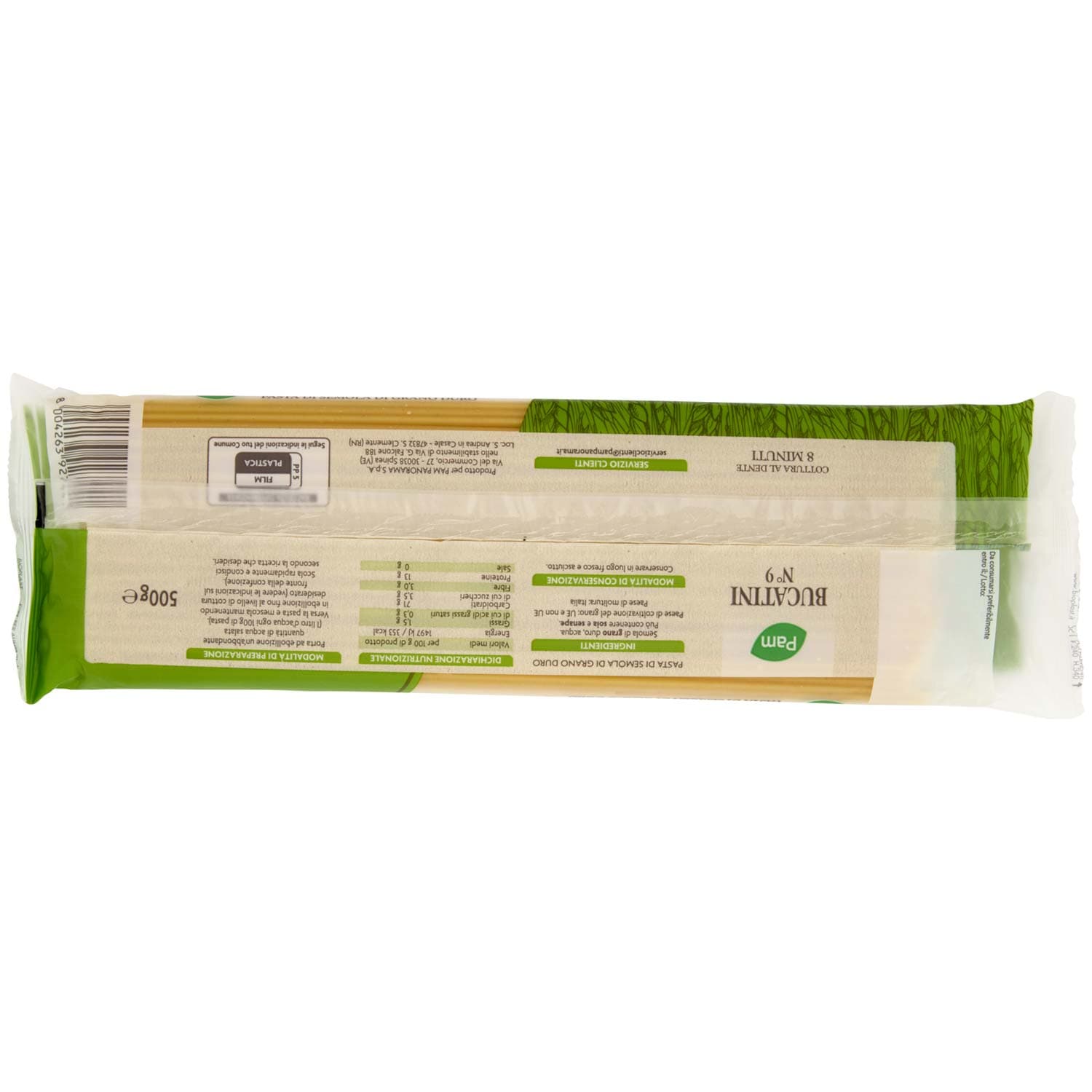 PAM Bucatini N° 9 Pasta di Semola di Grano Duro 500 g – immagine 5