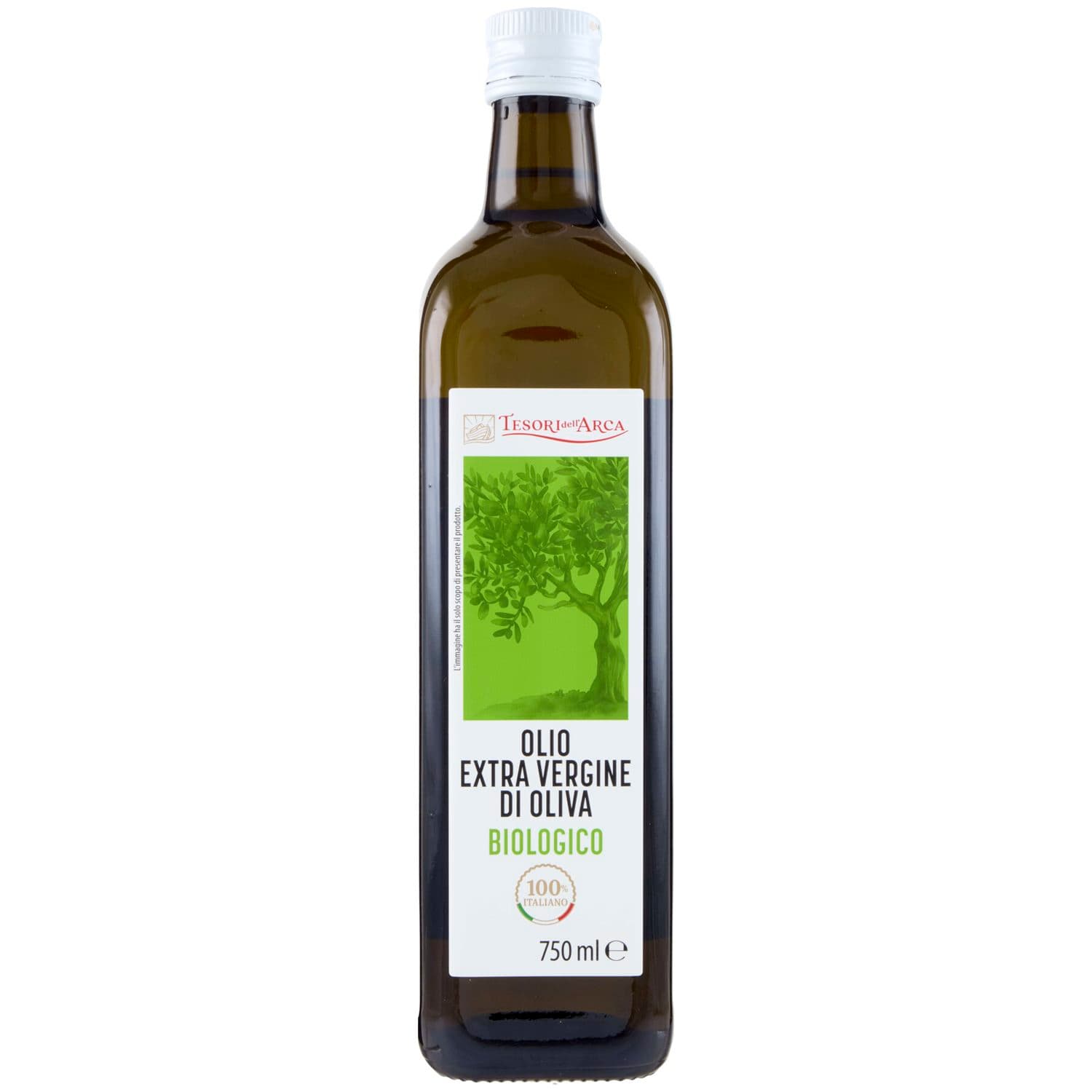 TESORI DELL'ARCA Olio Extra Vergine di Oliva Biologico 100% Italiano 750 ml – immagine 3