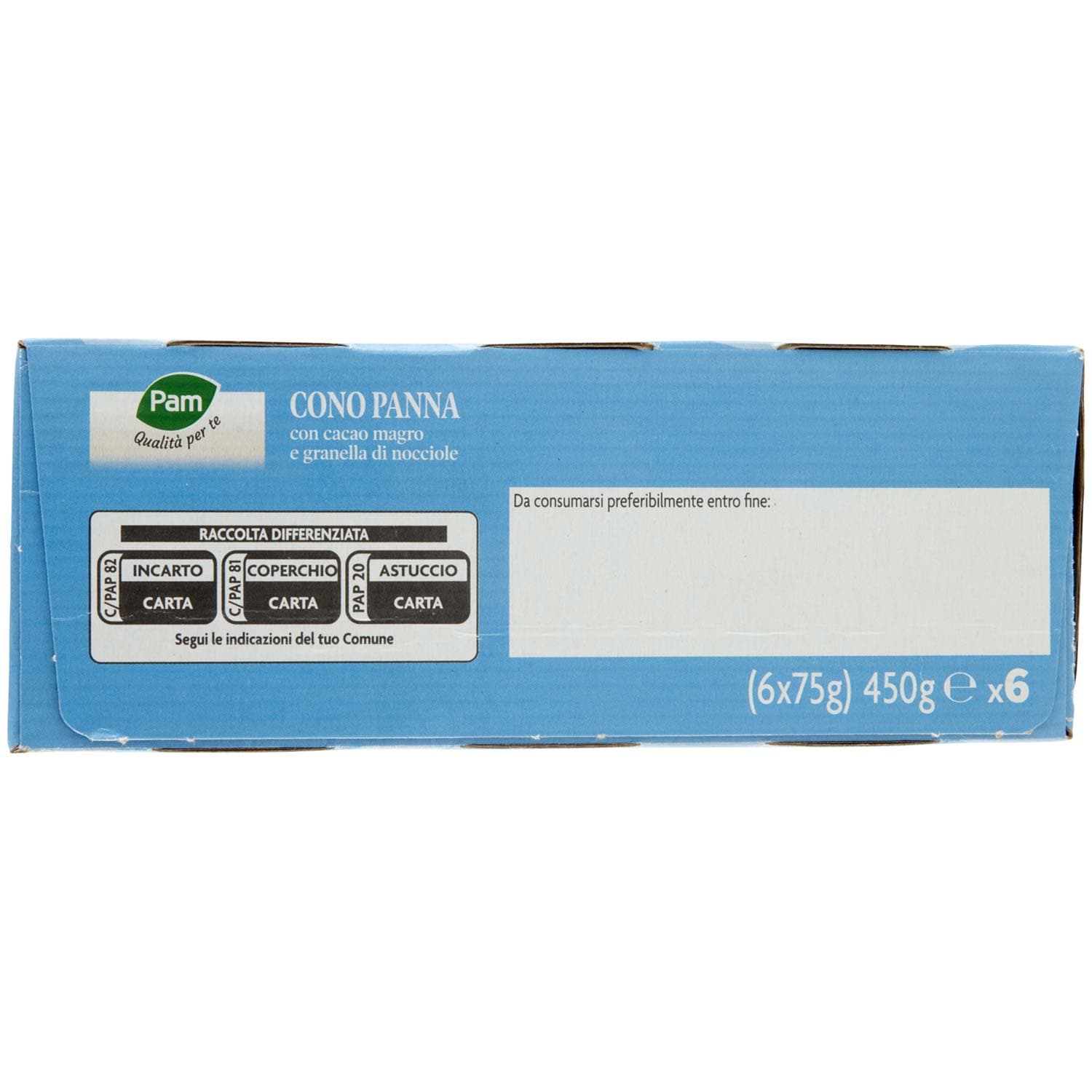 PAM Qualità per te Cono Panna 6 x 75 g – immagine 4