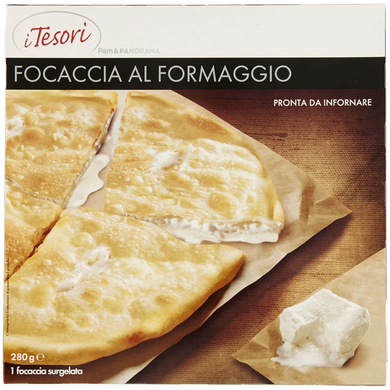 I TESORI Focaccia al Formaggio surgelata 280 g – immagine 3