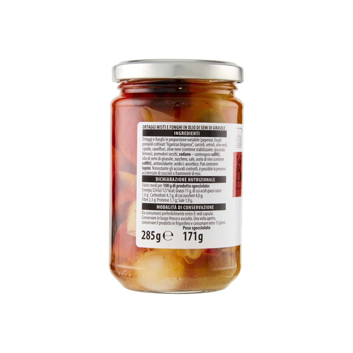 TESORI DELL'ARCA Antipasto di Verdure Sottolio 285 g – immagine 4