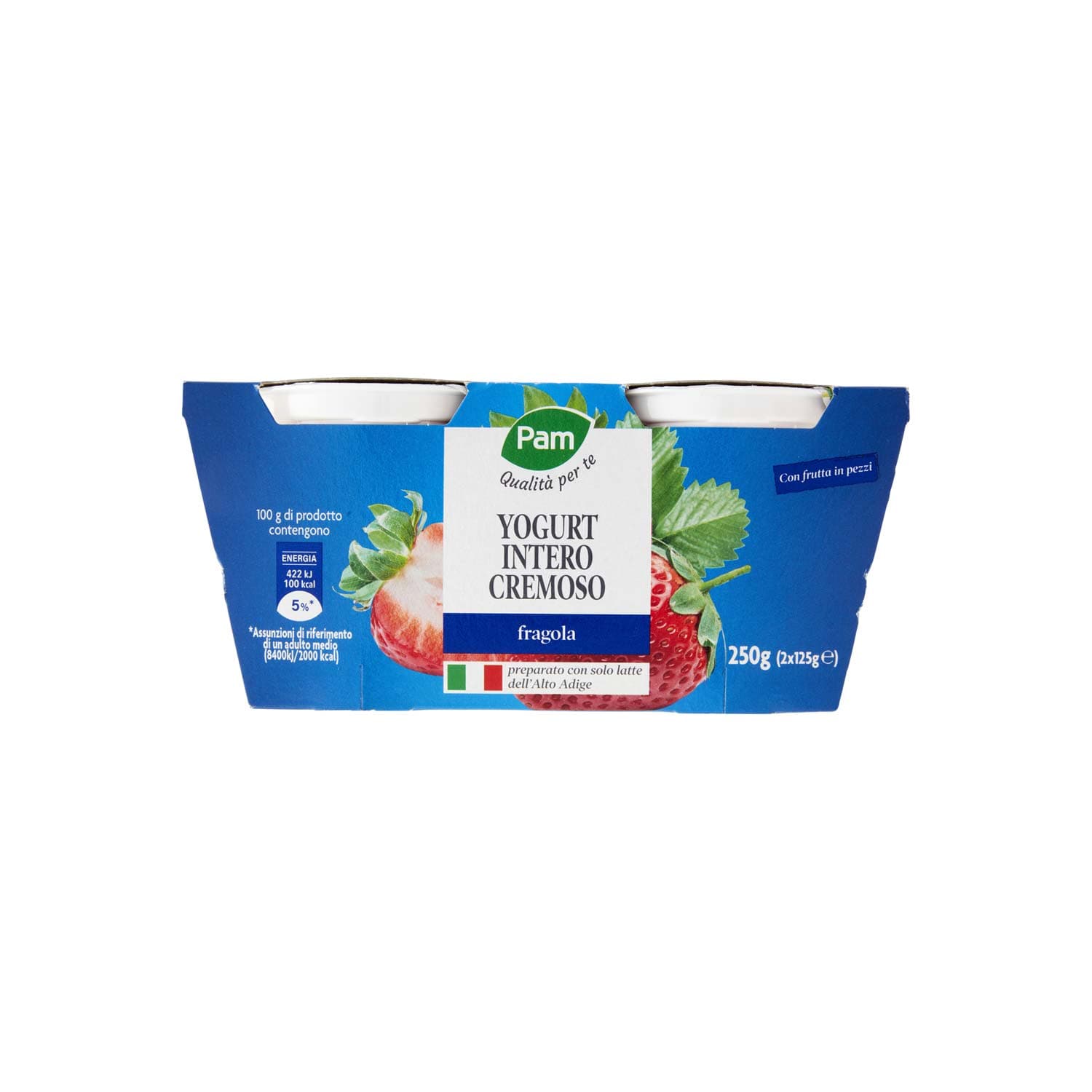 PAM PANORAMA Yogurt intero Cremoso alla Fragola 250g (125g x 2) – immagine 3