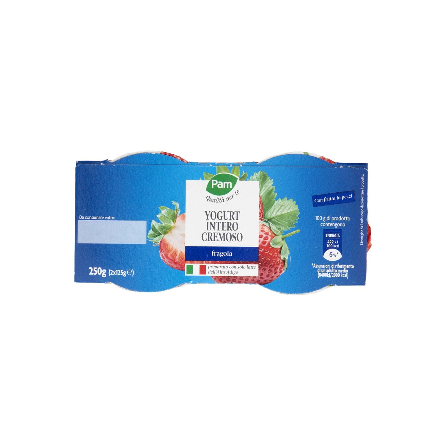 PAM PANORAMA Yogurt intero Cremoso alla Fragola 250g (125g x 2) – immagine 7