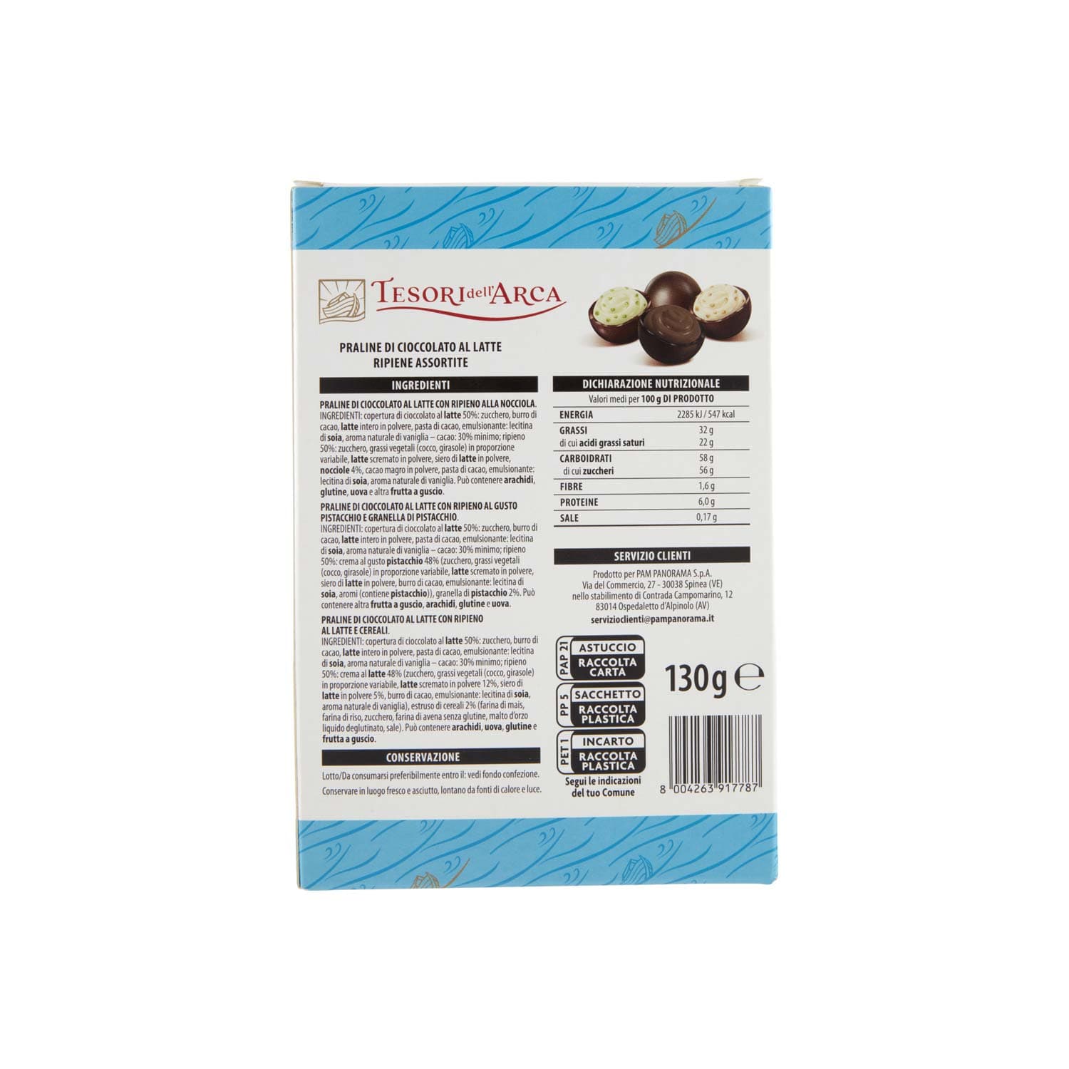 TESORI DELL'ARCA Praline Assortite di cioccolato al latte 130 g – immagine 5