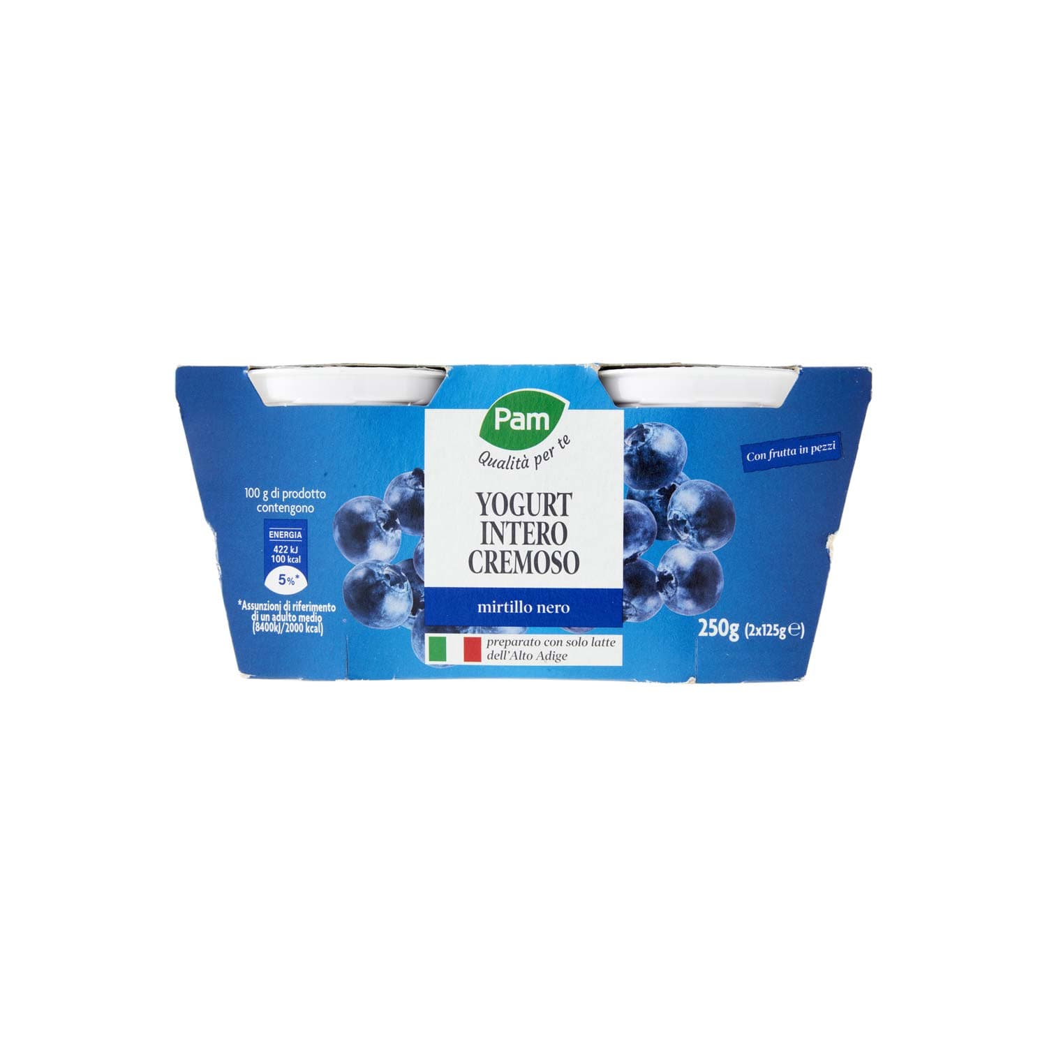 PAM PANORAMA Yogurt intero Cremoso ai Mirtilli 250g (125g x 2) – immagine 3