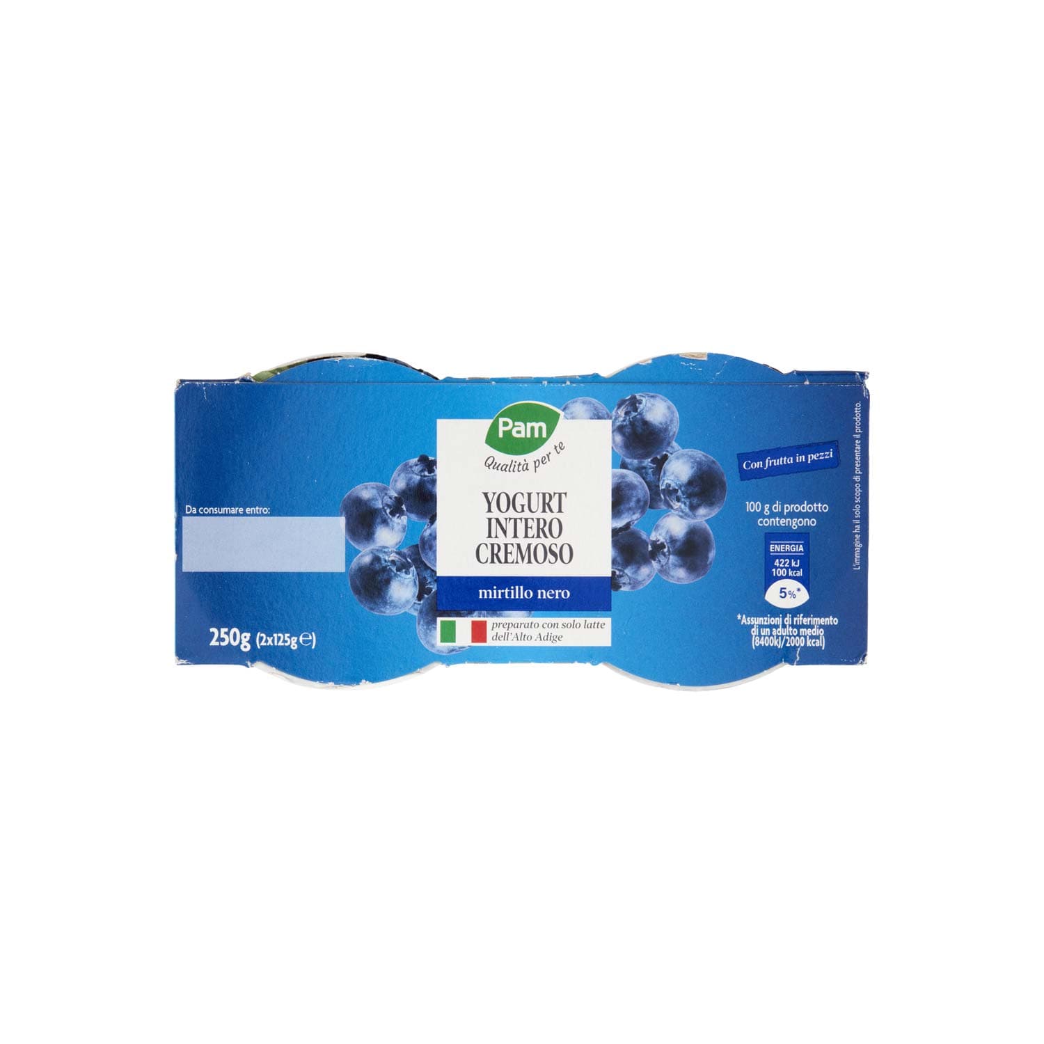 PAM PANORAMA Yogurt intero Cremoso ai Mirtilli 250g (125g x 2) – immagine 7