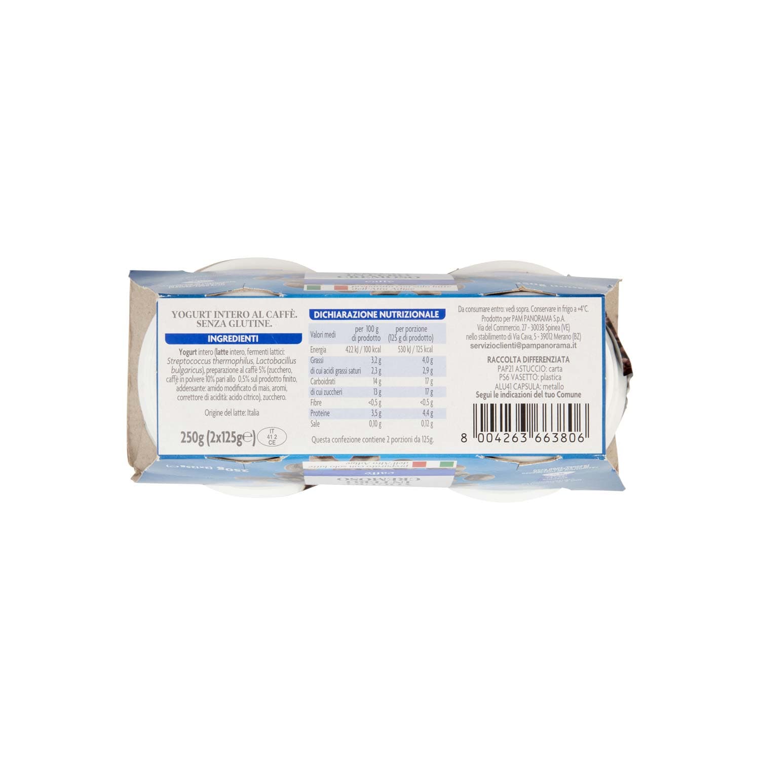 PAM PANORAMA Yogurt intero Cremoso al Caffè 250g (125g x 2) – immagine 8