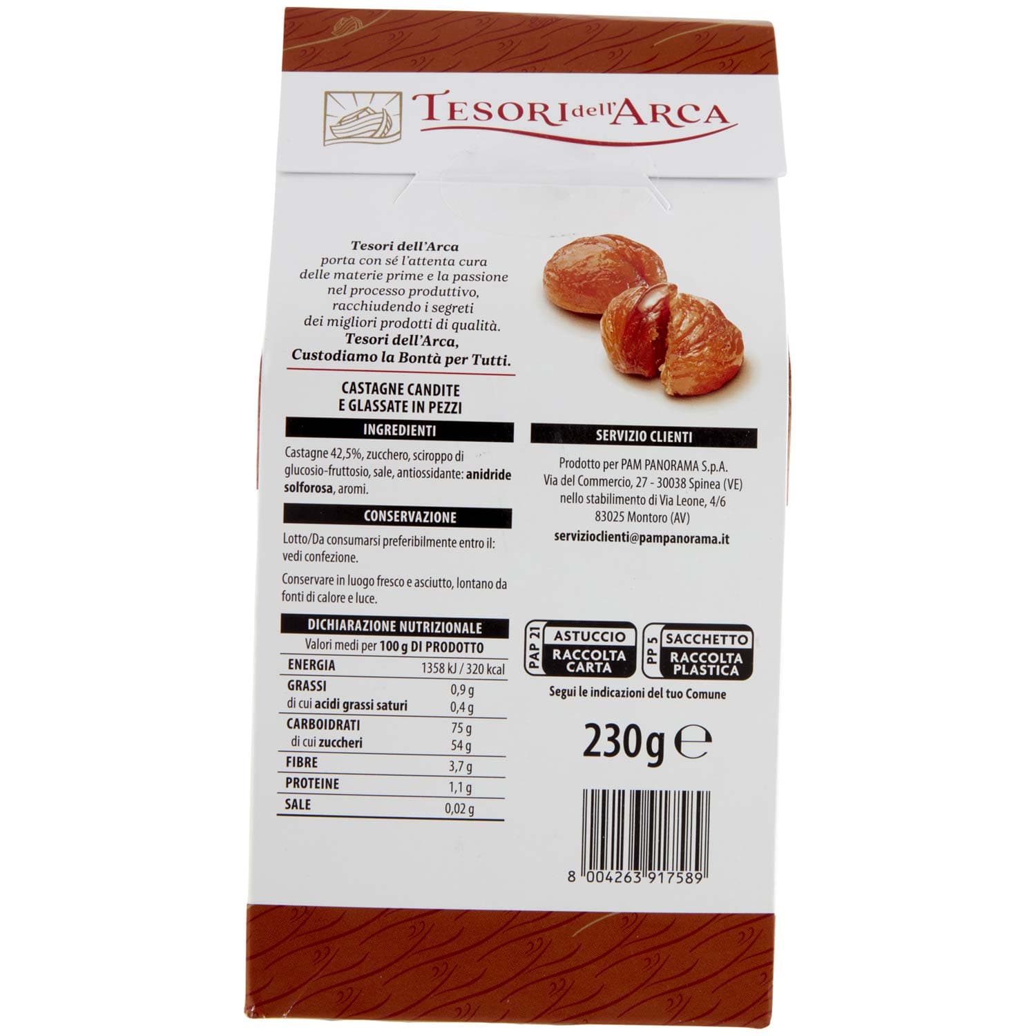 TESORI DELL'ARCA Marrons Glacès in pezzi 230 g – immagine 5