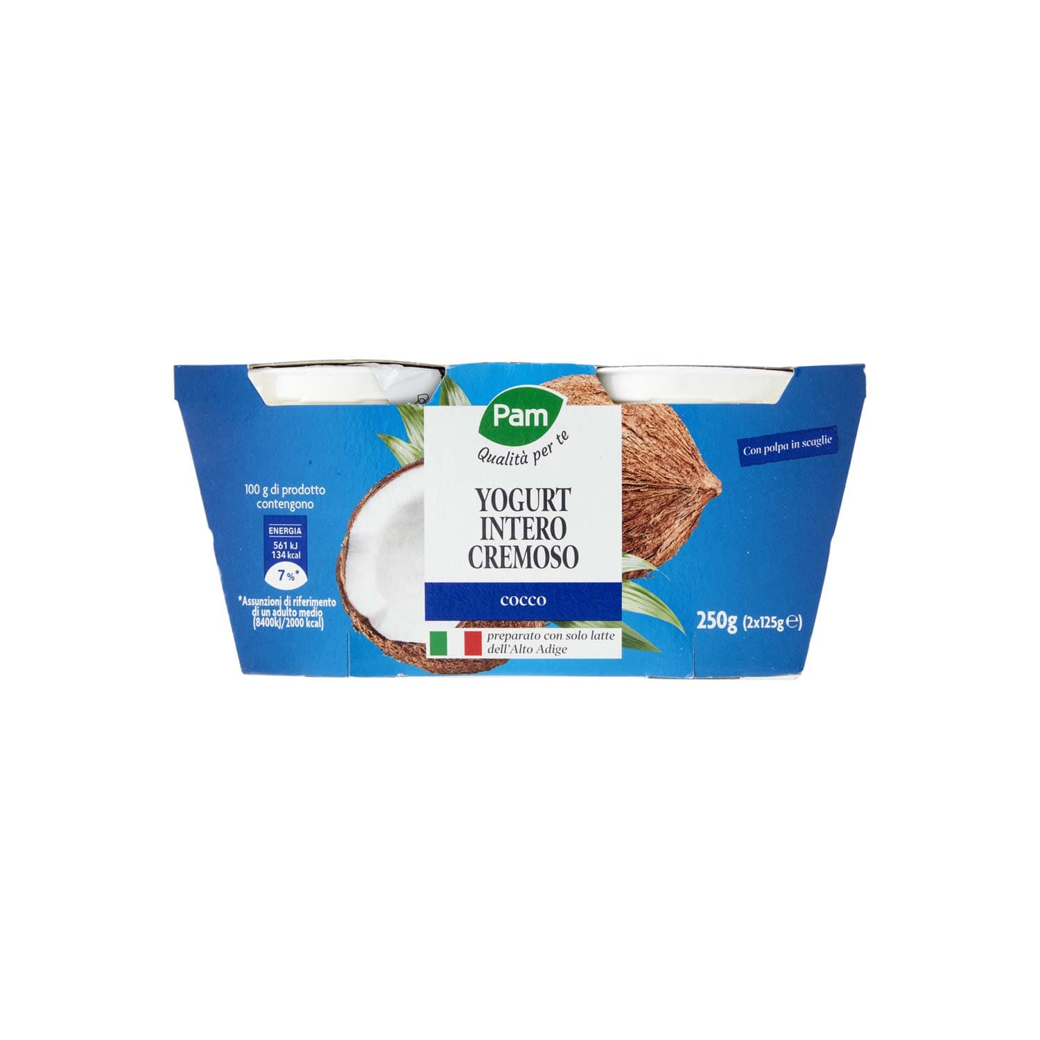 PAM PANORAMA Yogurt intero Cremoso al Cocco 2 x 125 g – immagine 3