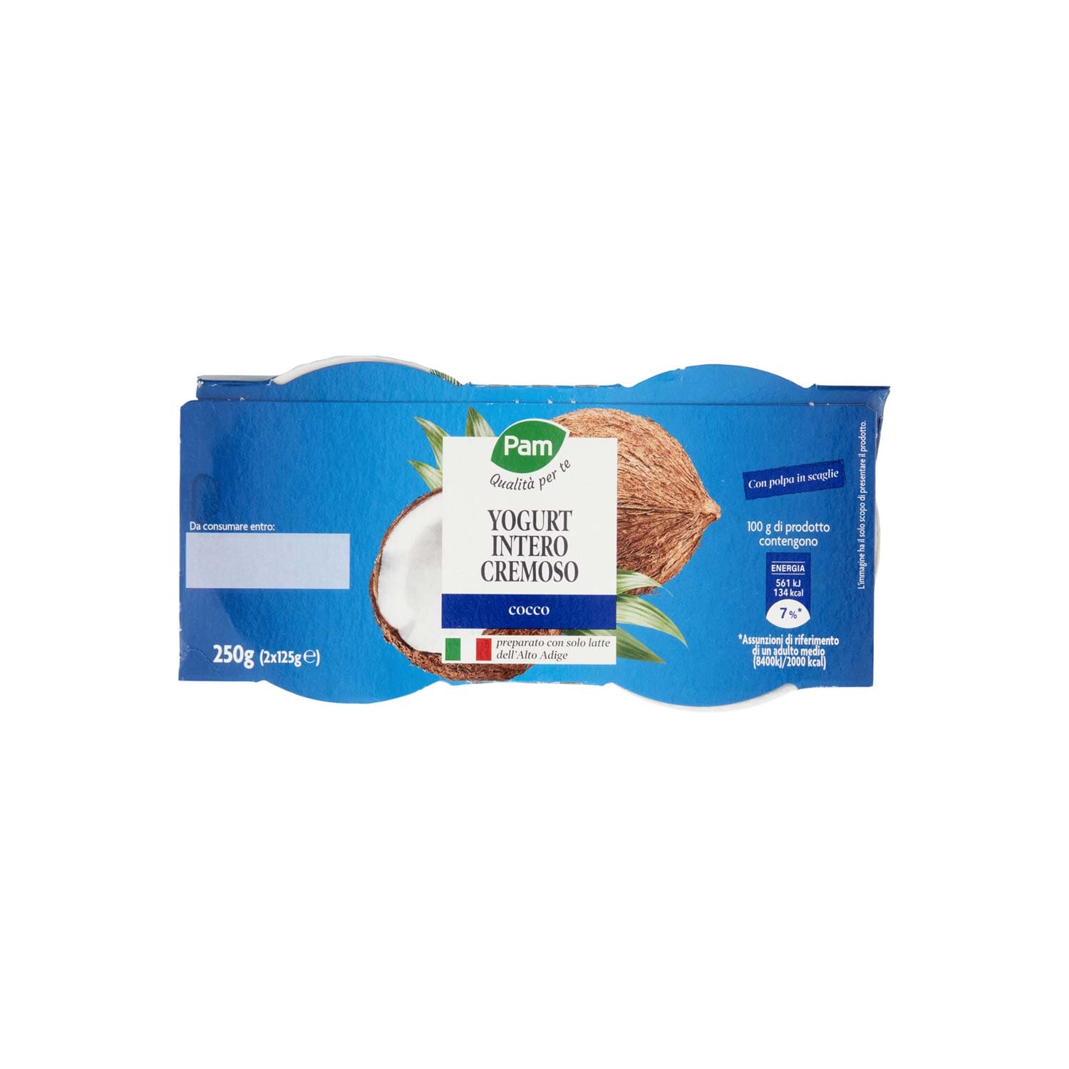 PAM PANORAMA Yogurt intero Cremoso al Cocco 2 x 125 g – immagine 7