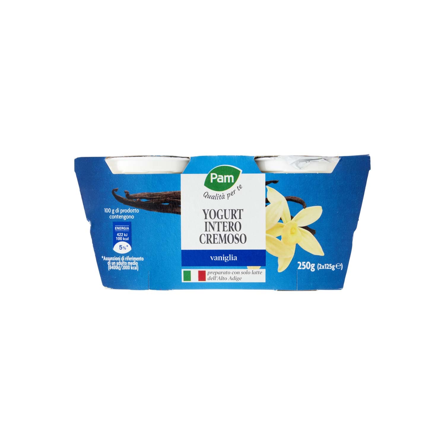 PAM PANORAMA Yogurt intero Cremoso alla Vaniglia 250g (125g x 2) – immagine 3