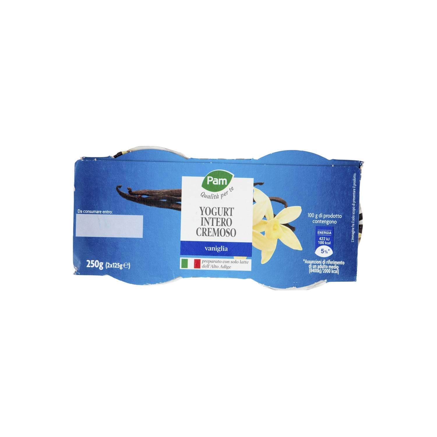 PAM PANORAMA Yogurt intero Cremoso alla Vaniglia 250g (125g x 2) – immagine 7