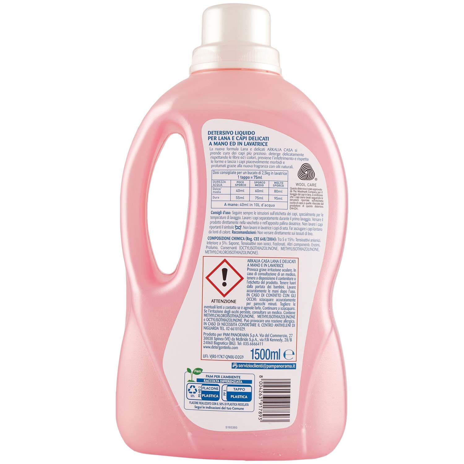 ARKALIA CASA Lana e Delicati a Mano e in Lavatrice 1500 ml – immagine 5