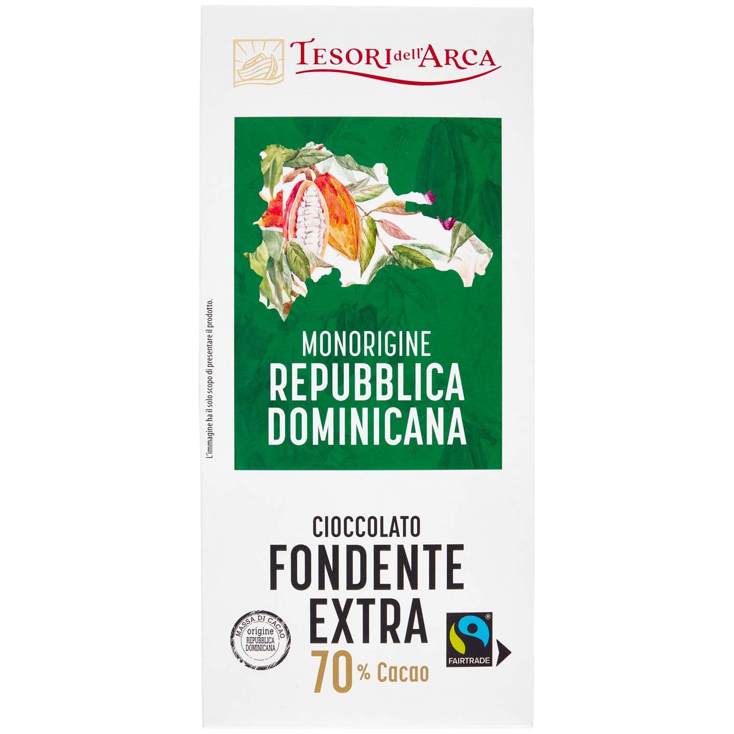 TESORI DELL'ARCA Cioccolato Fondente Extra 70% Cacao 100 g – immagine 3