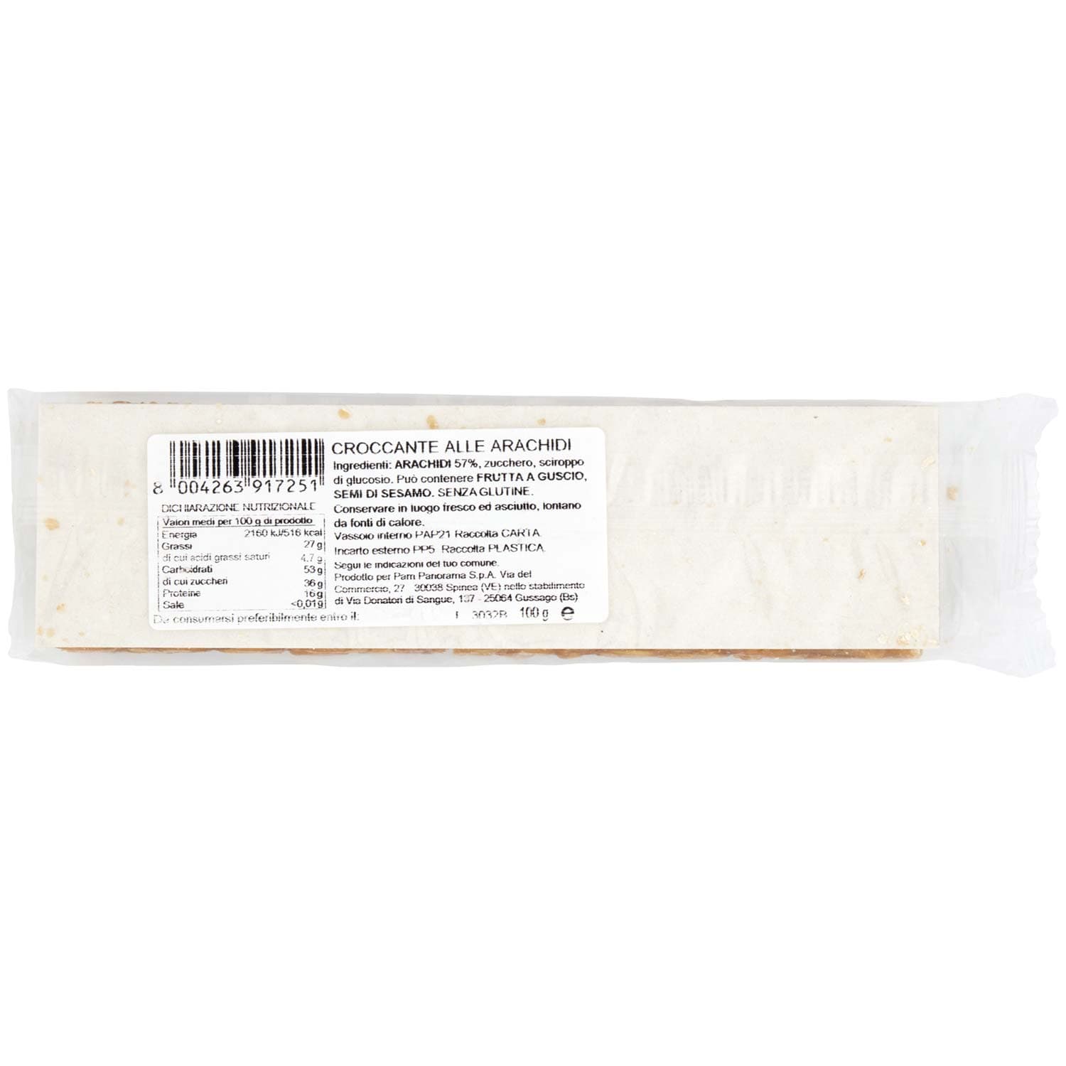 TESORI DELL'ARCA Croccante alle Arachidi 100 g – immagine 5