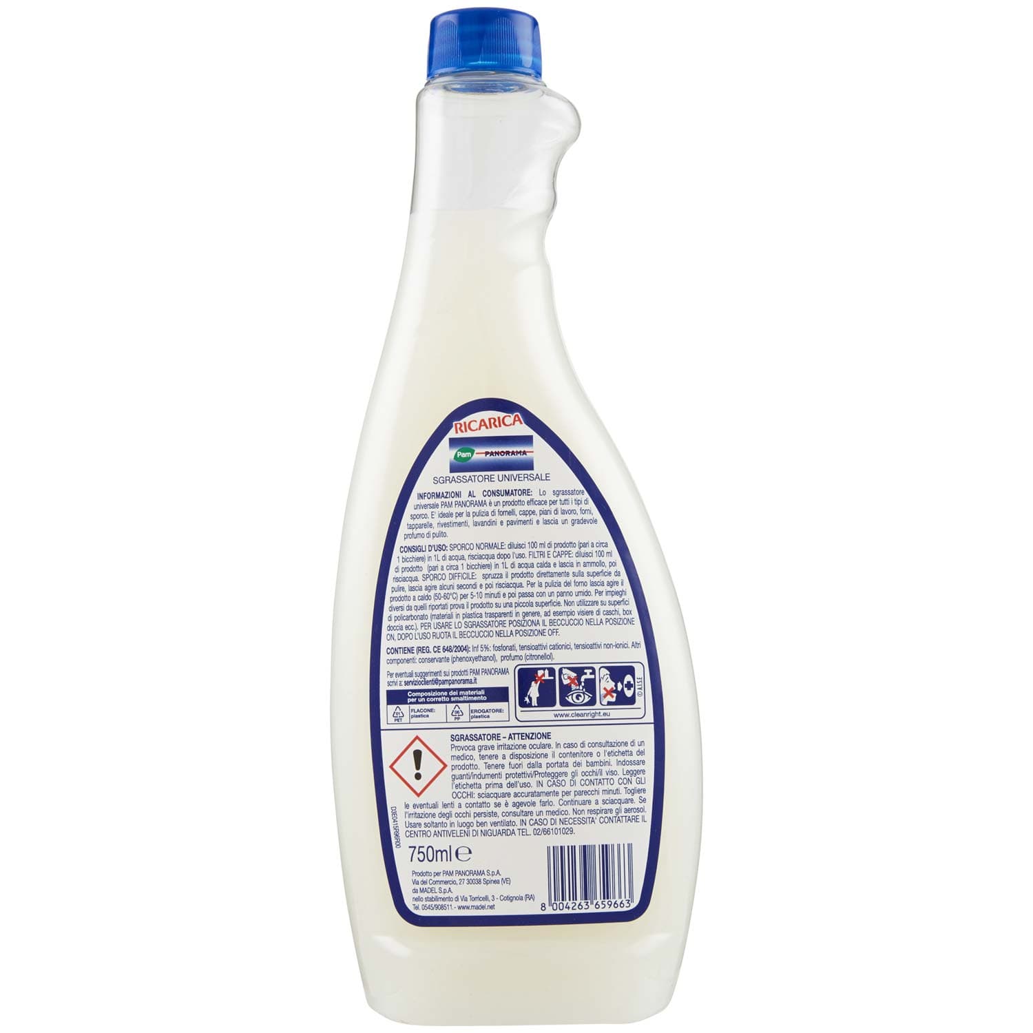 PAM PANORAMA Sgrassatore Universale Marsiglia 750 ml – immagine 5